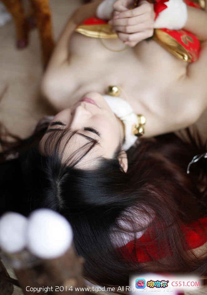 图片[9] - 孔一红圣诞写真：红帽内衣少女亲吻驯鹿玩偶 圣诞节主题私房美图 2014经典摄影 - 就要吻