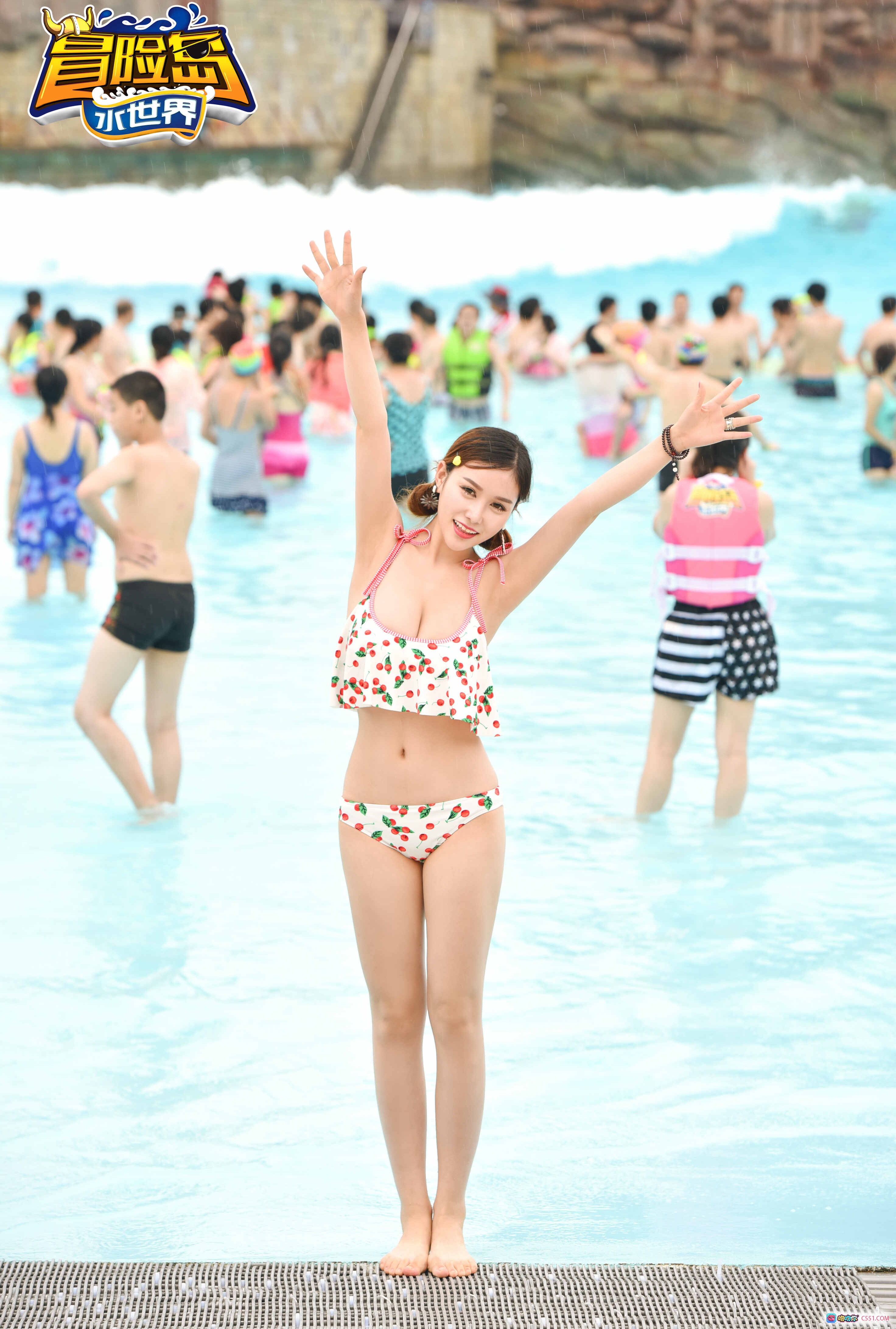 图片[6] - 丽水冒险岛水世界比基尼美女写真 清新花饰泳装度假风 水上乐园拍照打卡首选 - 就要吻