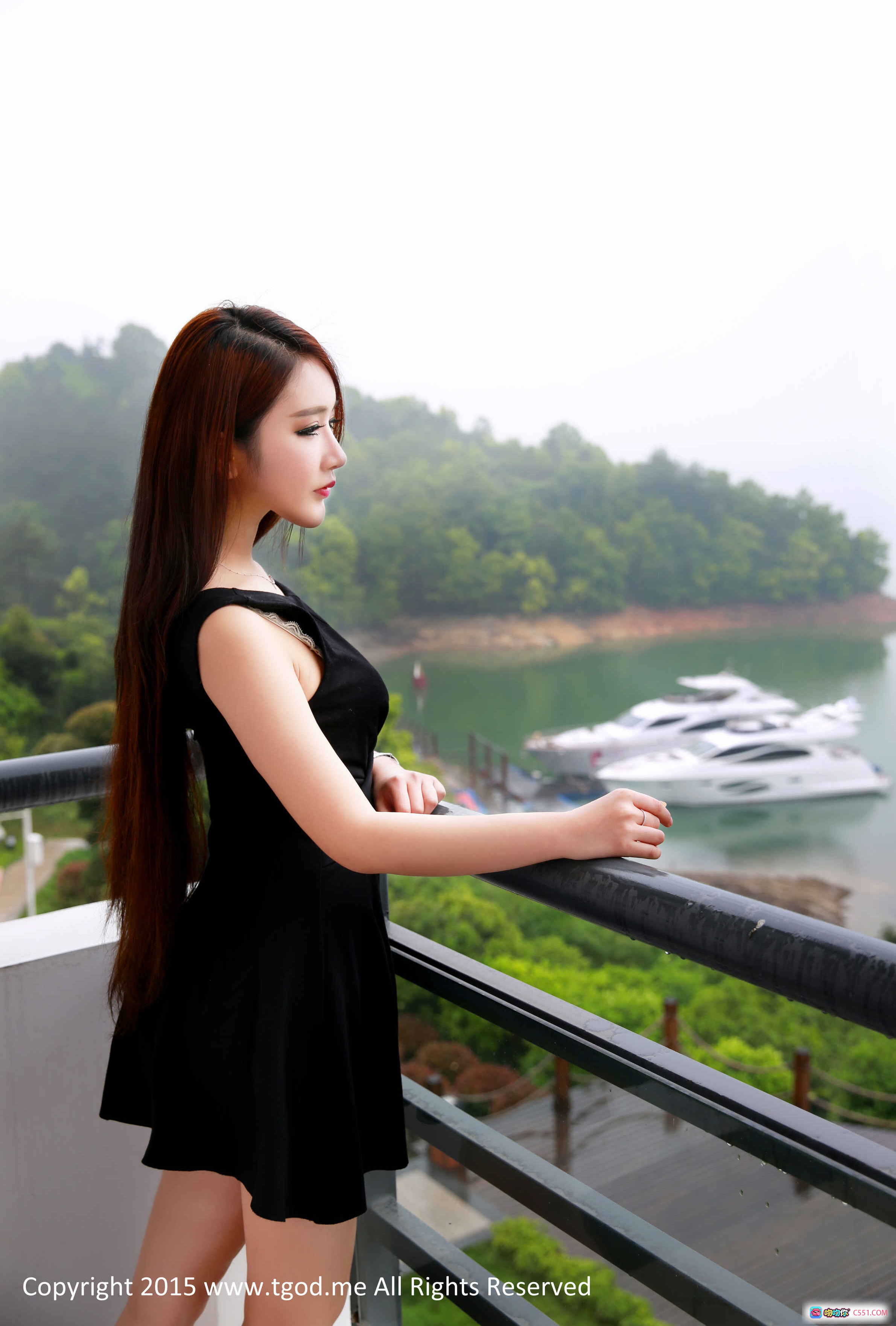 图片[3] - 九江庐山西海游艇女神万慧婧龚紫瑄白色连衣裙写真2015清新自然风光旅拍 - 就要吻