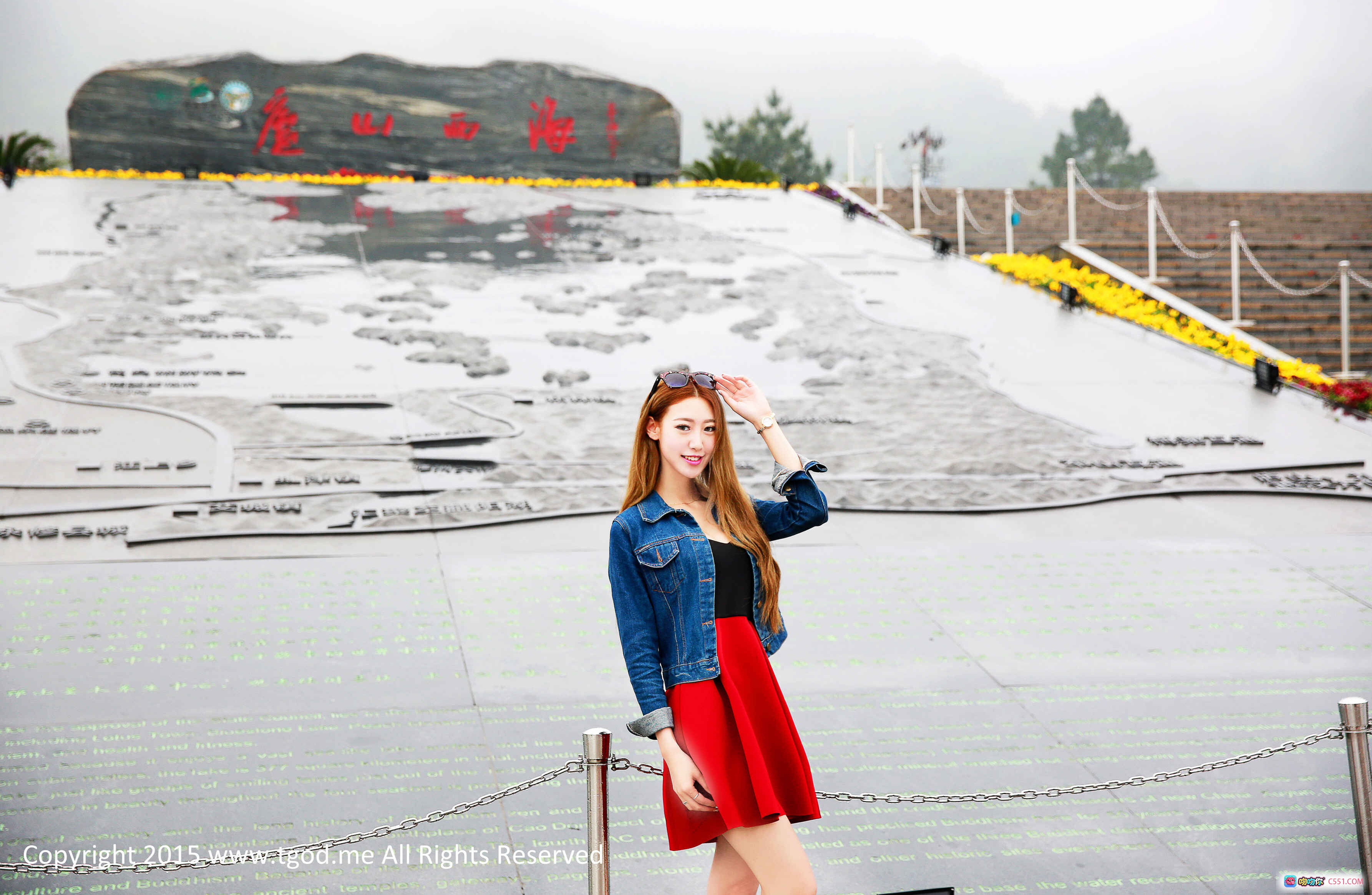 图片[5] - 九江庐山西海游艇女神万慧婧龚紫瑄白色连衣裙写真2015清新自然风光旅拍 - 就要吻