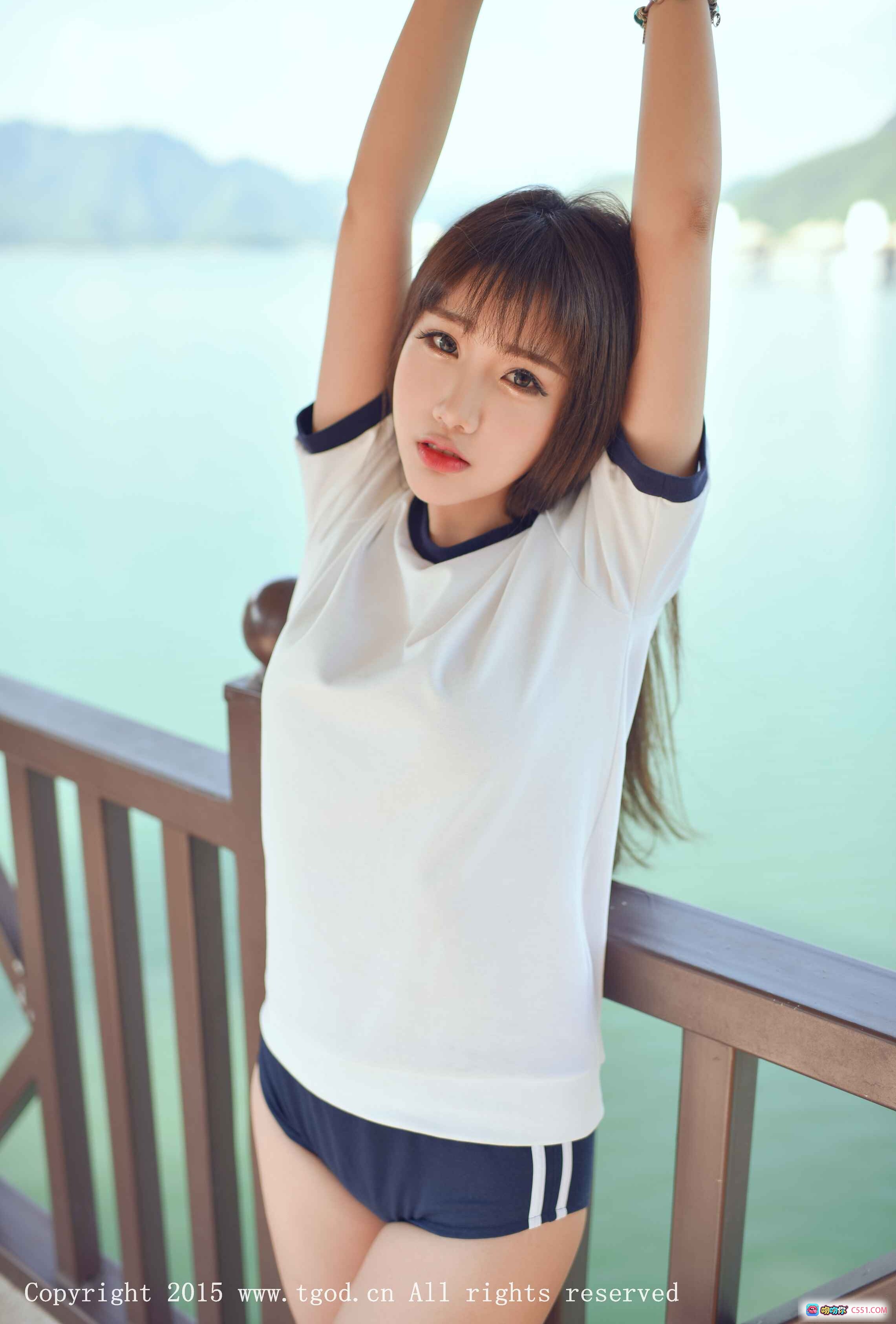 图片[6] - Akiki朱若慕云曼旅拍清新写真 | 白T黑边短裤少女风 | 2015 TGOD推女神第四刊高质图集 - 就要吻