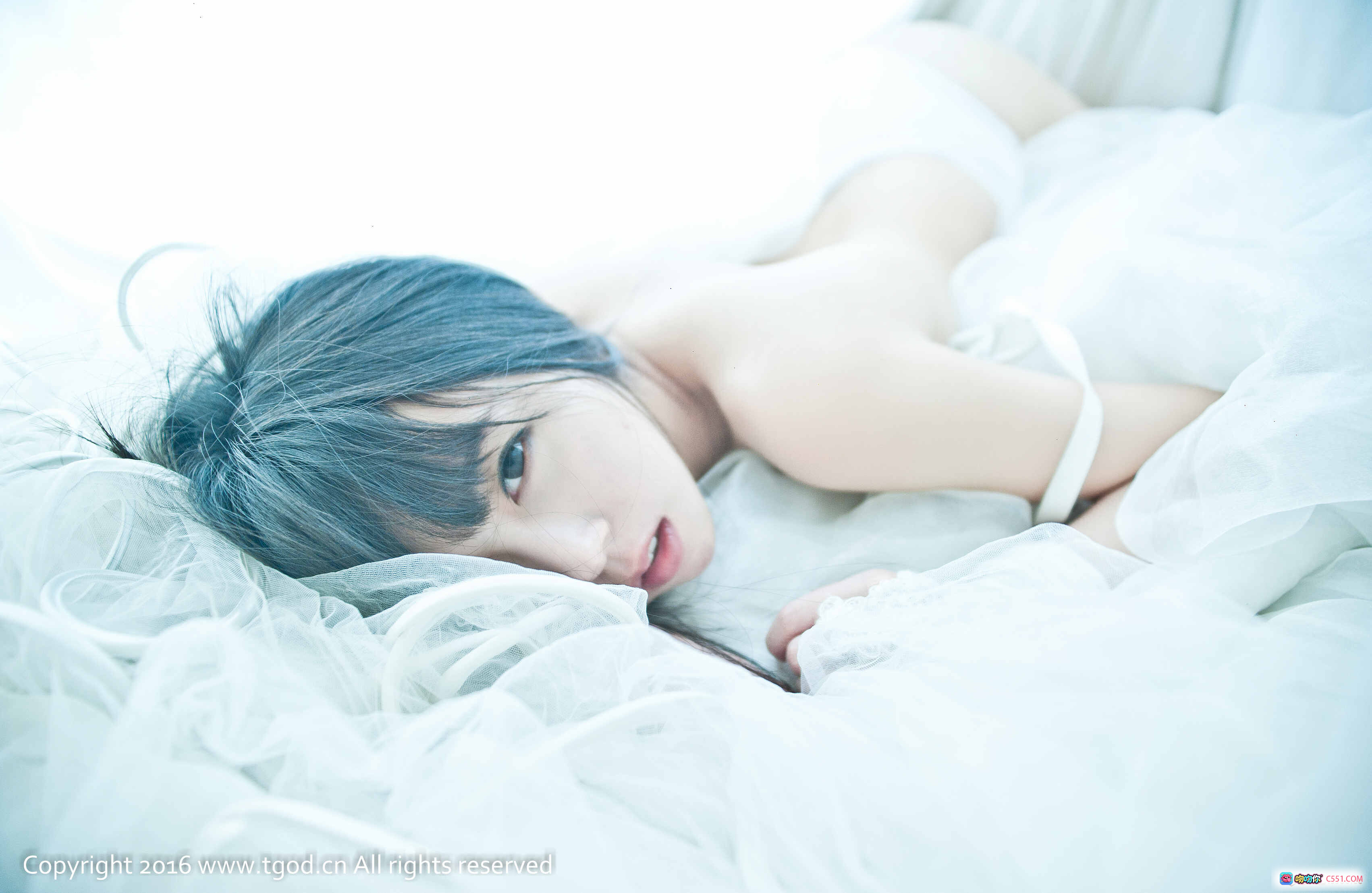 图片[3] - 童颜巨乳伊伊Eva儿童节写真｜粉色蕾丝猫耳少女风｜TGOD推女神2016精选美图 - 就要吻