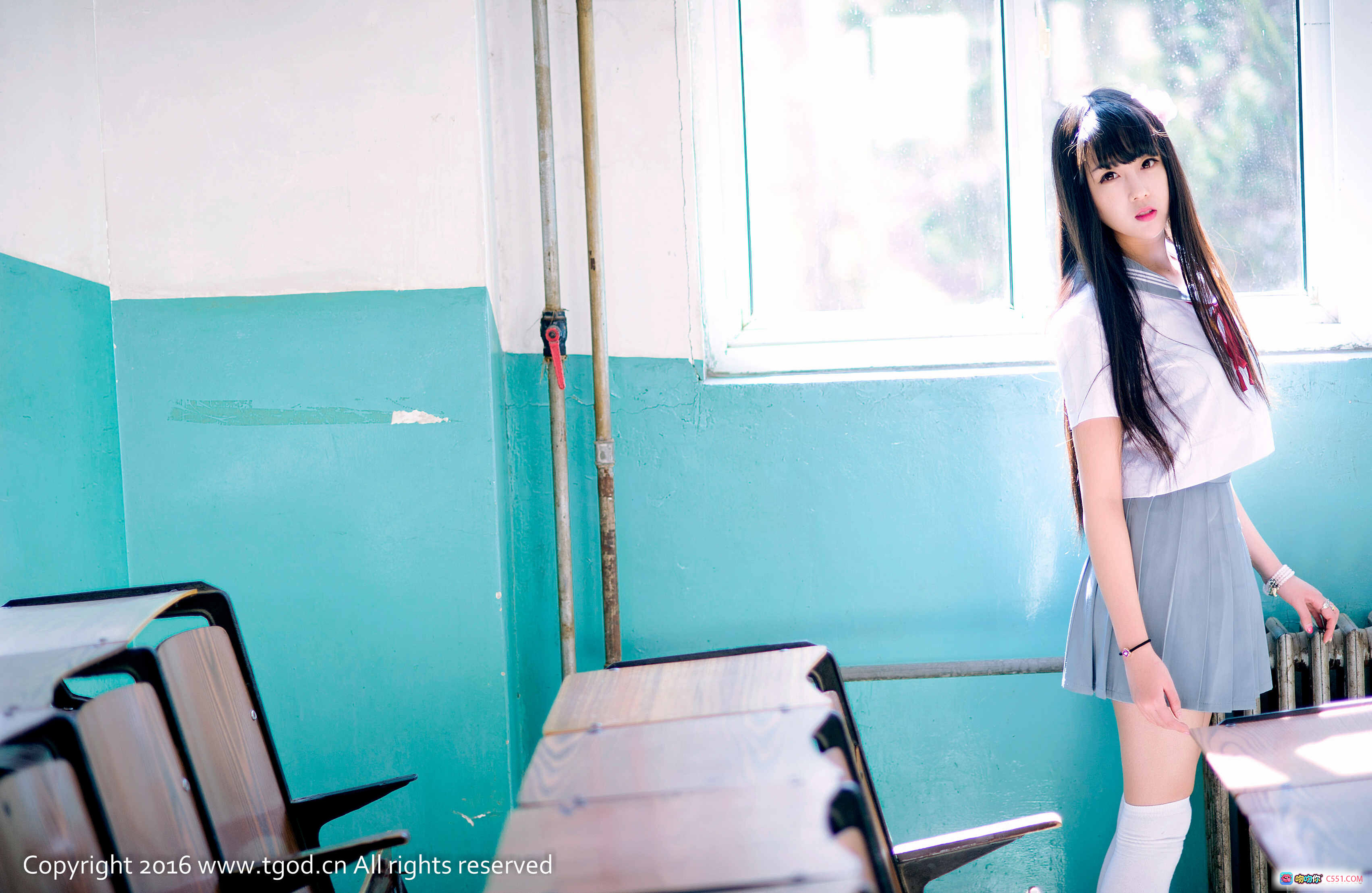 图片[8] - 童颜巨乳伊伊Eva儿童节写真｜粉色蕾丝猫耳少女风｜TGOD推女神2016精选美图 - 就要吻