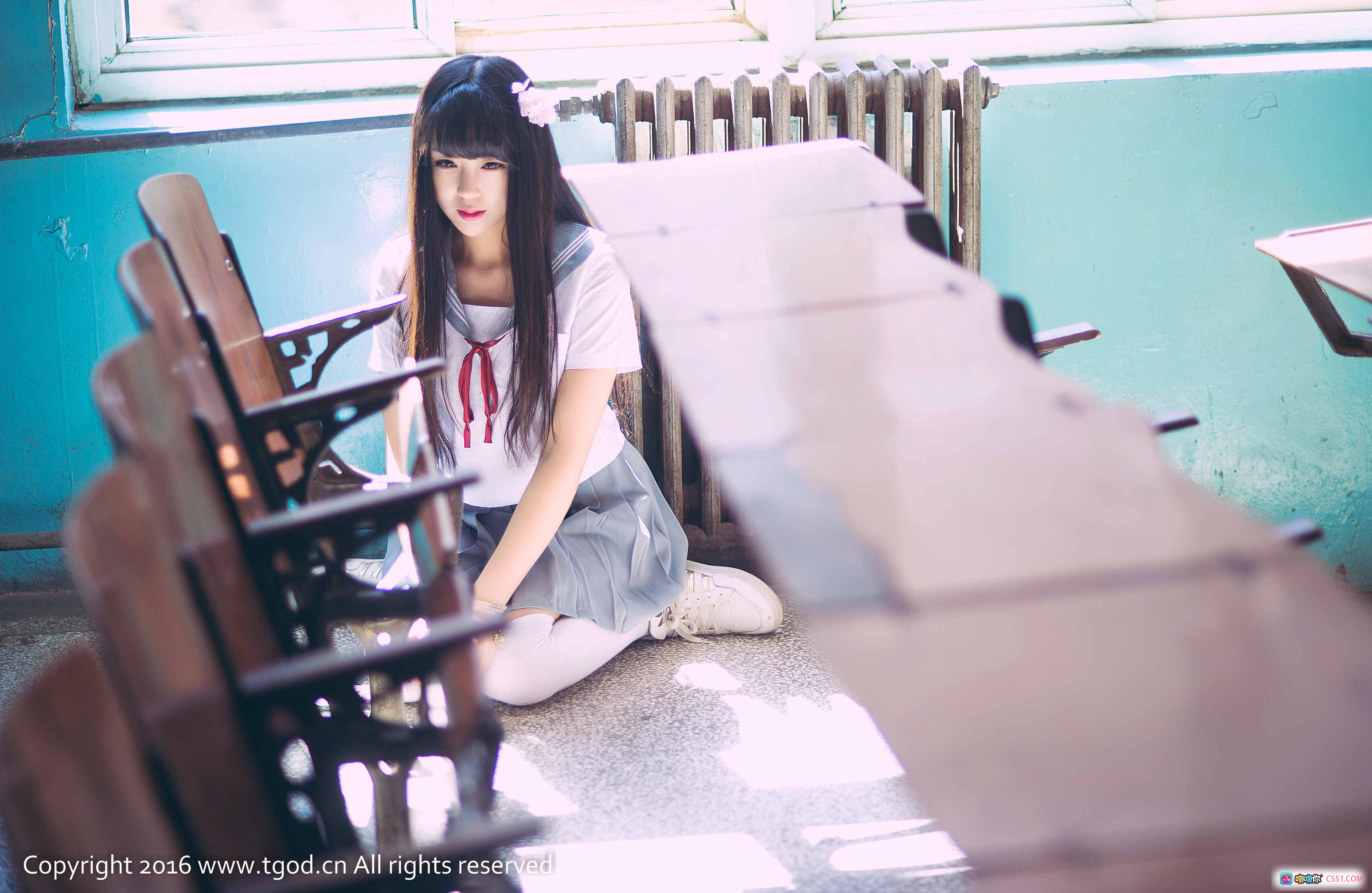 图片[4] - 童颜巨乳伊伊Eva儿童节写真｜粉色蕾丝猫耳少女风｜TGOD推女神2016精选美图 - 就要吻