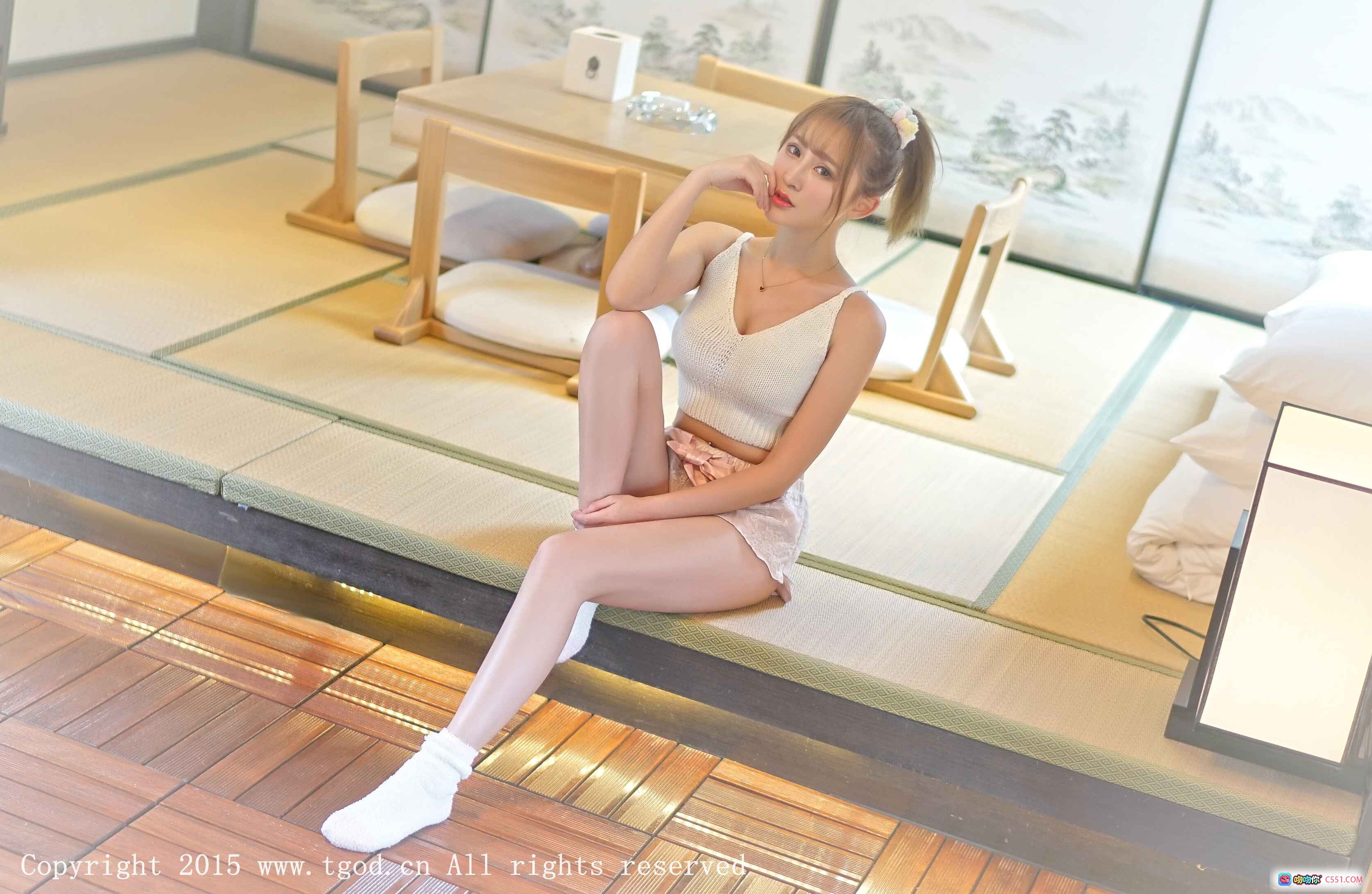 图片[8] - 小可爱陈雨涵独家旅拍写真 | 白色针织背心蕾丝短裤日系风格清新甜美少女风私房照 - 就要吻