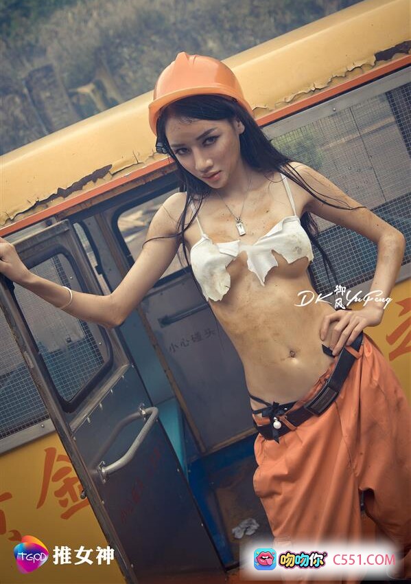 图片[8] - 矿工女神婕西儿手持火把隧道探险写真 | TGOD推女神2016经典摄影大片 - 就要吻