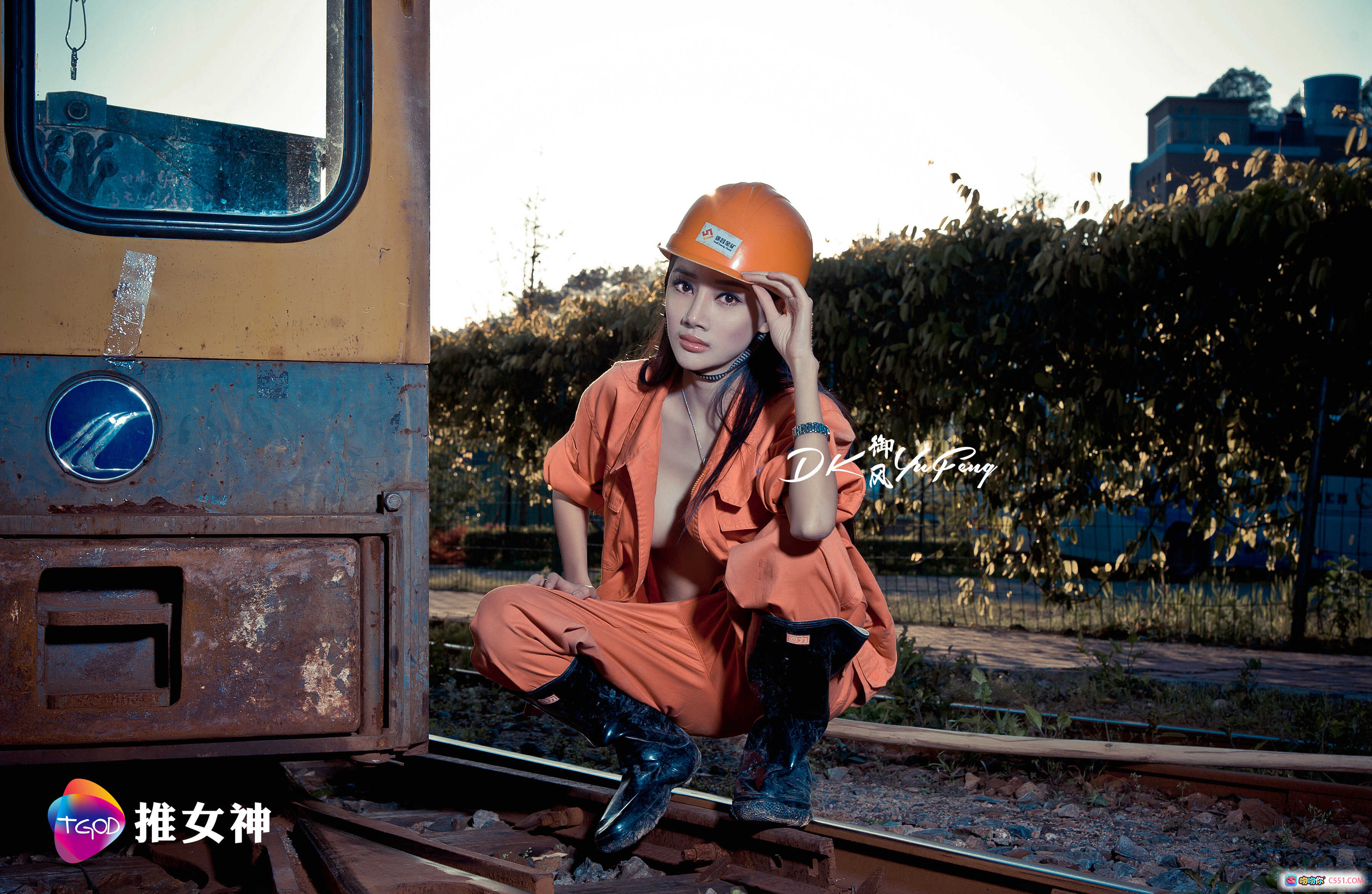 图片[5] - 矿工女神婕西儿手持火把隧道探险写真 | TGOD推女神2016经典摄影大片 - 就要吻