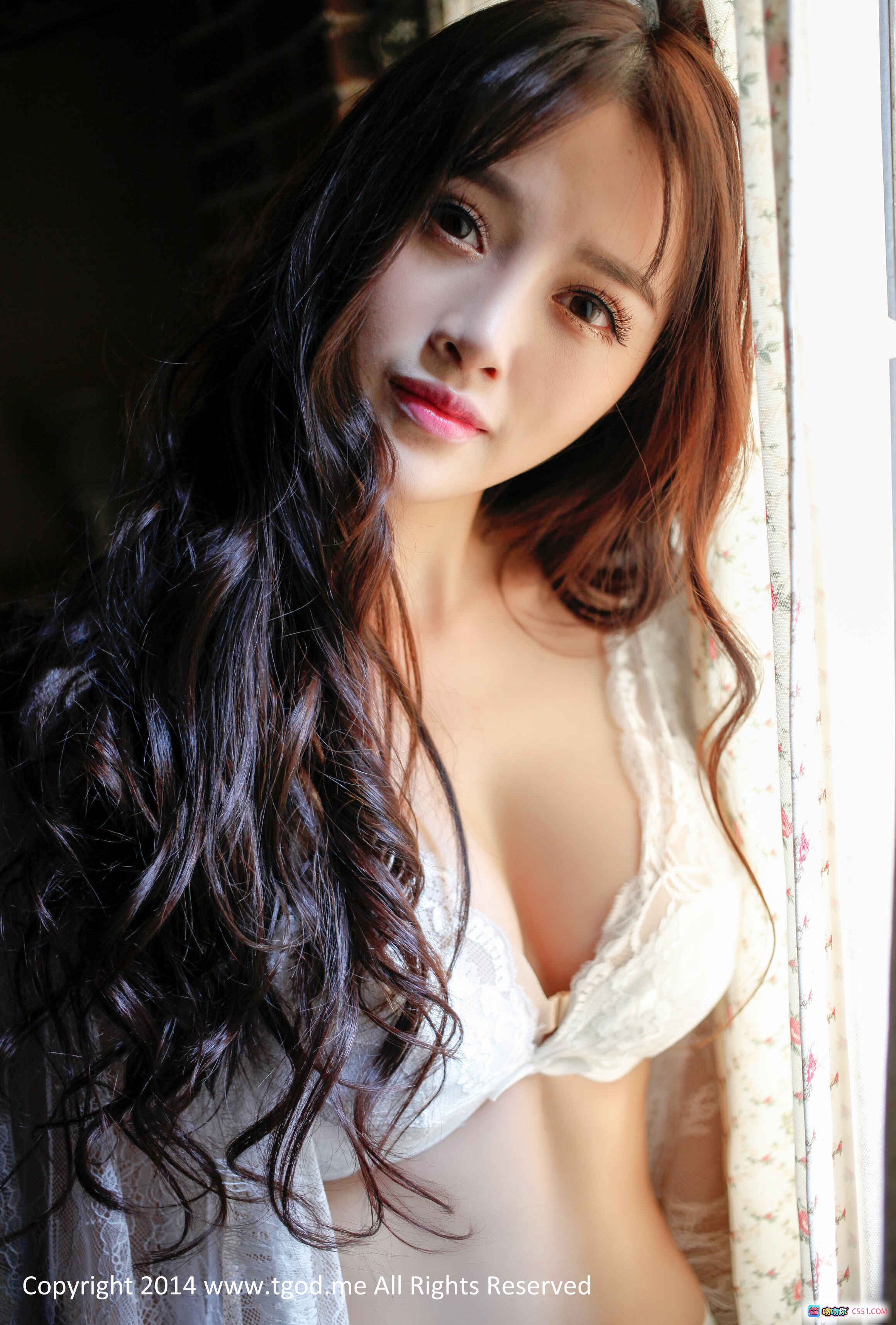 图片[7] - 高溜Milkcat魅惑私房写真 蕾丝诱惑 白色蕾丝内衣 长卷发美女 2014经典写真 TGOD推女神 - 就要吻