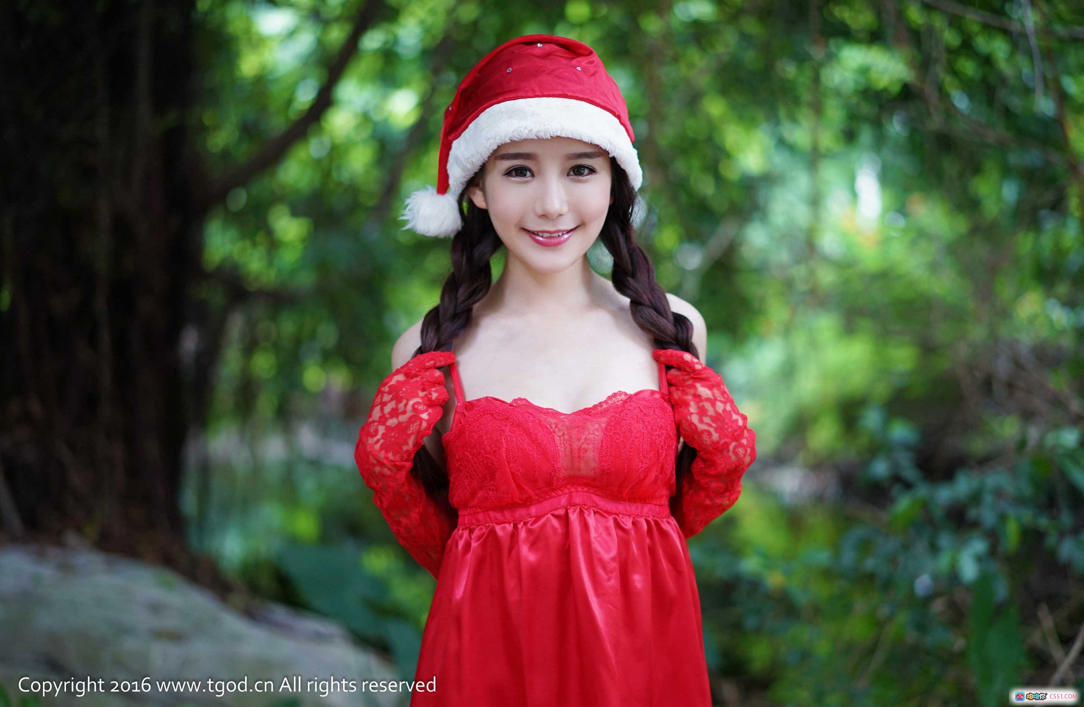 图片[5] - 三亚旅拍小九Vin性感写真｜粉色波点内衣床照｜TGOD推女神2016精选美图 - 就要吻