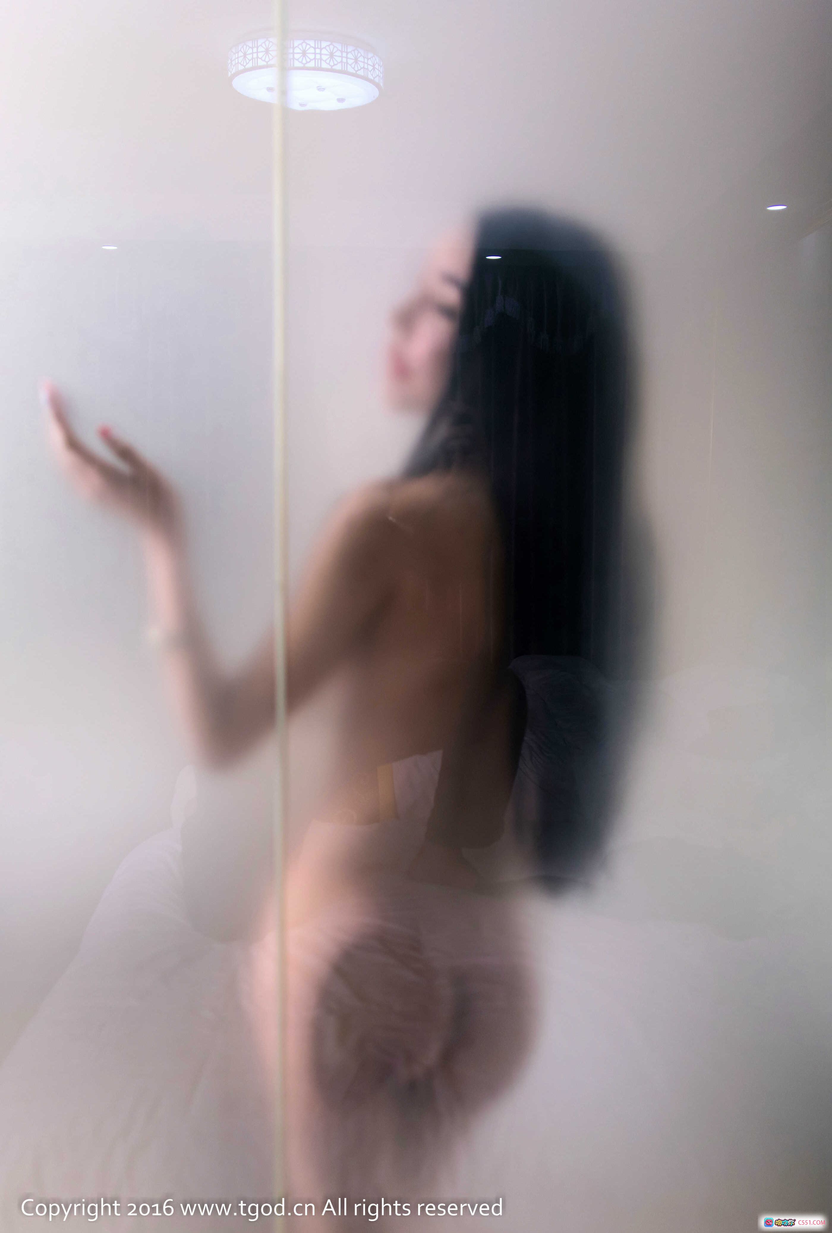 图片[8] - 婕西儿Jessie性感写真 | 白色毛绒外套+黑色皮裤 | 2016年TGOD高清私房照 - 就要吻