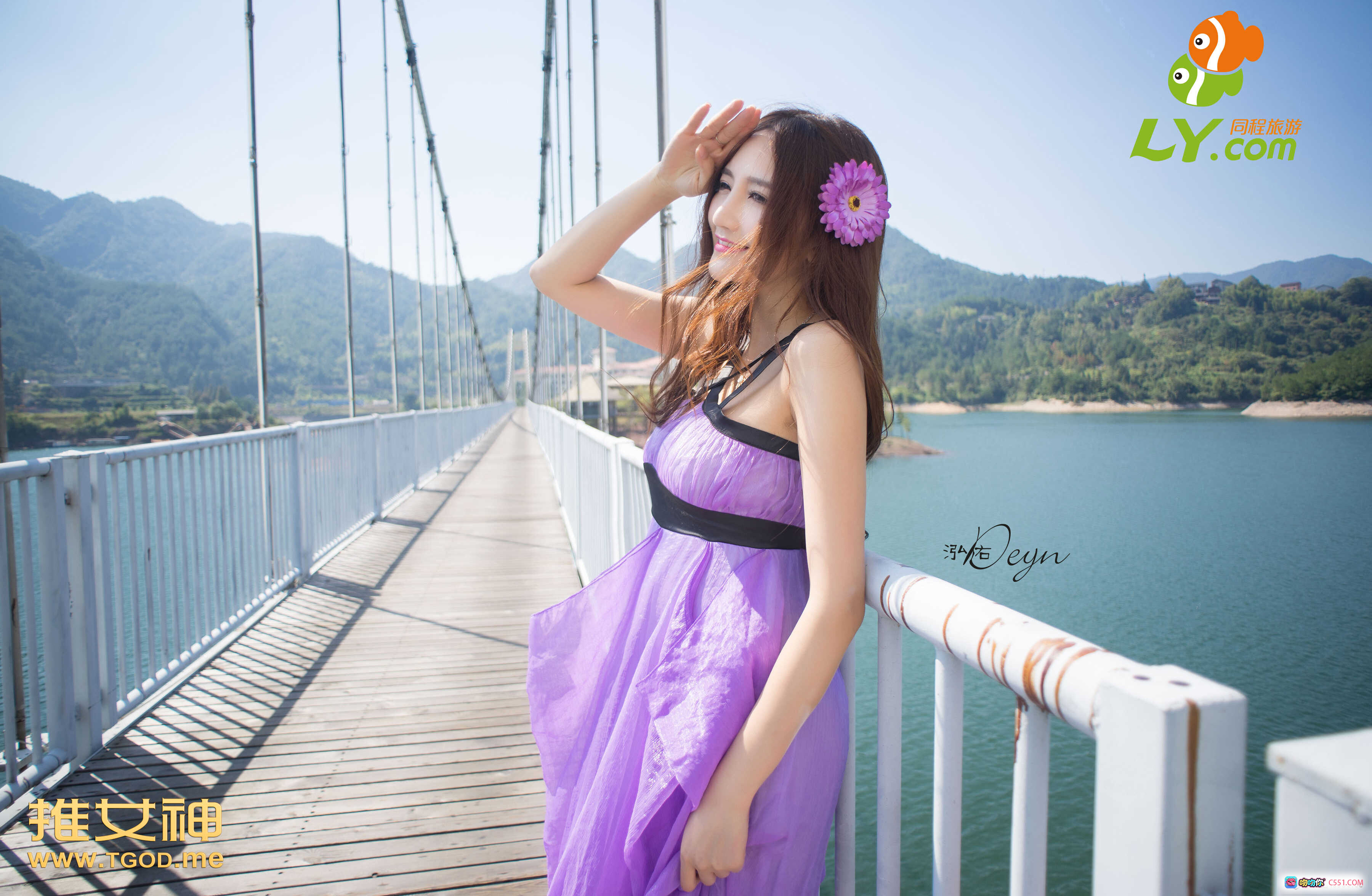 图片[2] - 王明明湖畔游艇比基尼写真 | 白纱飘逸性感女神 | 山水背景度假风 | TGOD推女神2014精选美图 - 就要吻