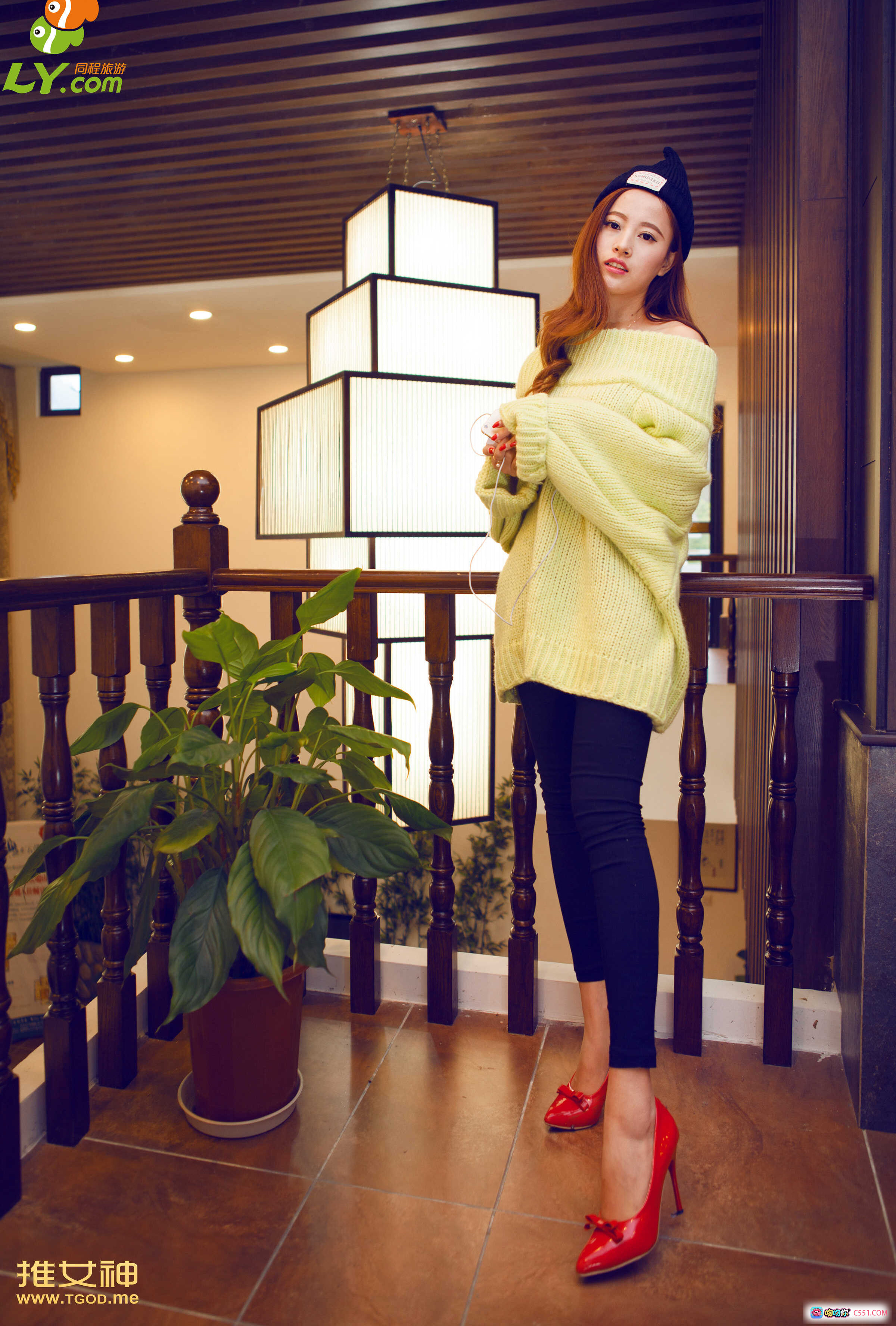 图片[6] - TGOD推女神伊伊木兰天池户外写真 | 绿毛衣黑帽山间公路清新自然风 | 2014.12.17第17期周末女神穿搭美拍 - 就要吻