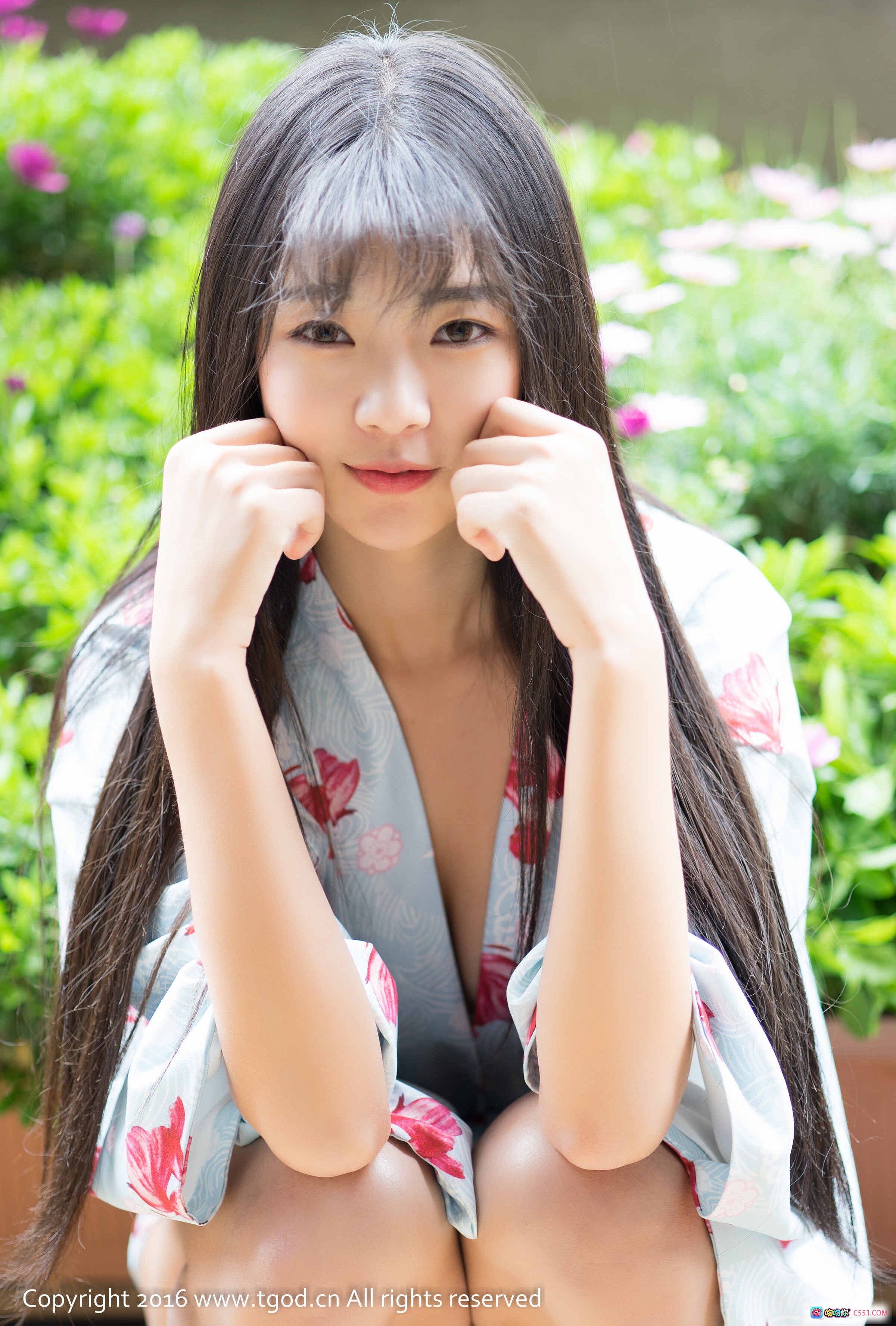 图片[3] - 可乐Vicky大理旅拍性感写真｜花卉浴袍露肩美腿｜TGOD推女神2016精选图集 - 就要吻