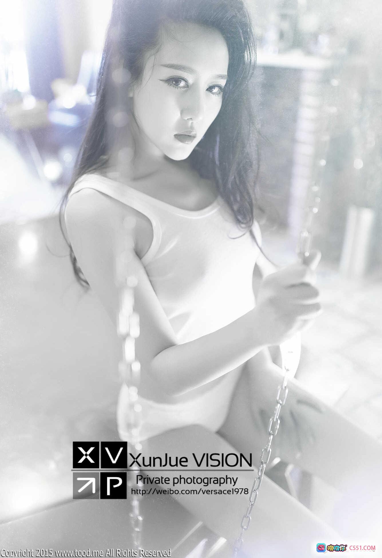 图片[2] - 个性性感写真女郎黑白艺术照 猪圈圈福利降临 2015经典私房摄影 XunJue VISION出品 - 就要吻