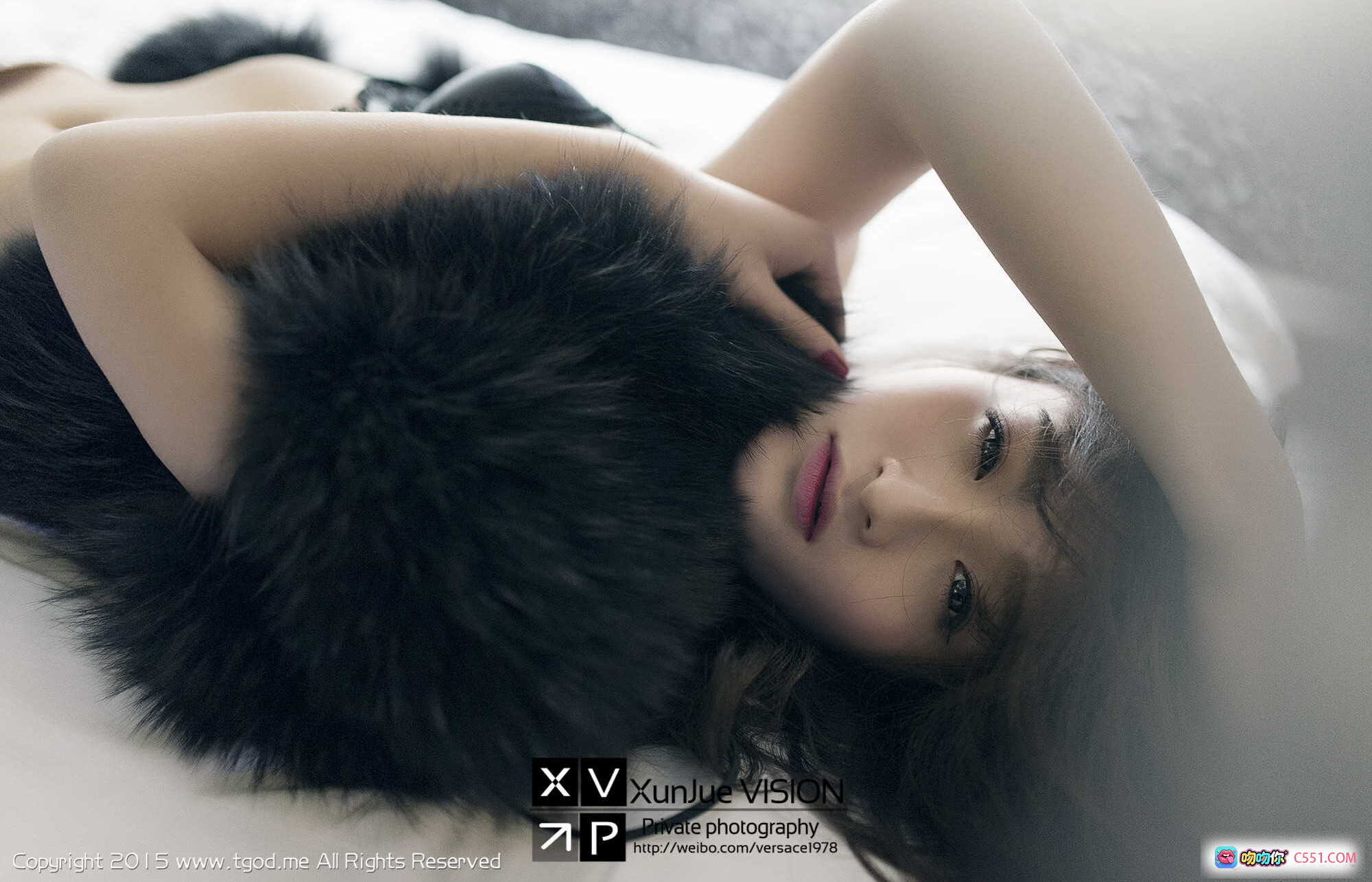 图片[3] - xiaocai小彩2015福利写真 | 勋爵摄影师私房美拍 | 白色系性感躺卧姿势 | TGOD推女神精选图集 - 就要吻