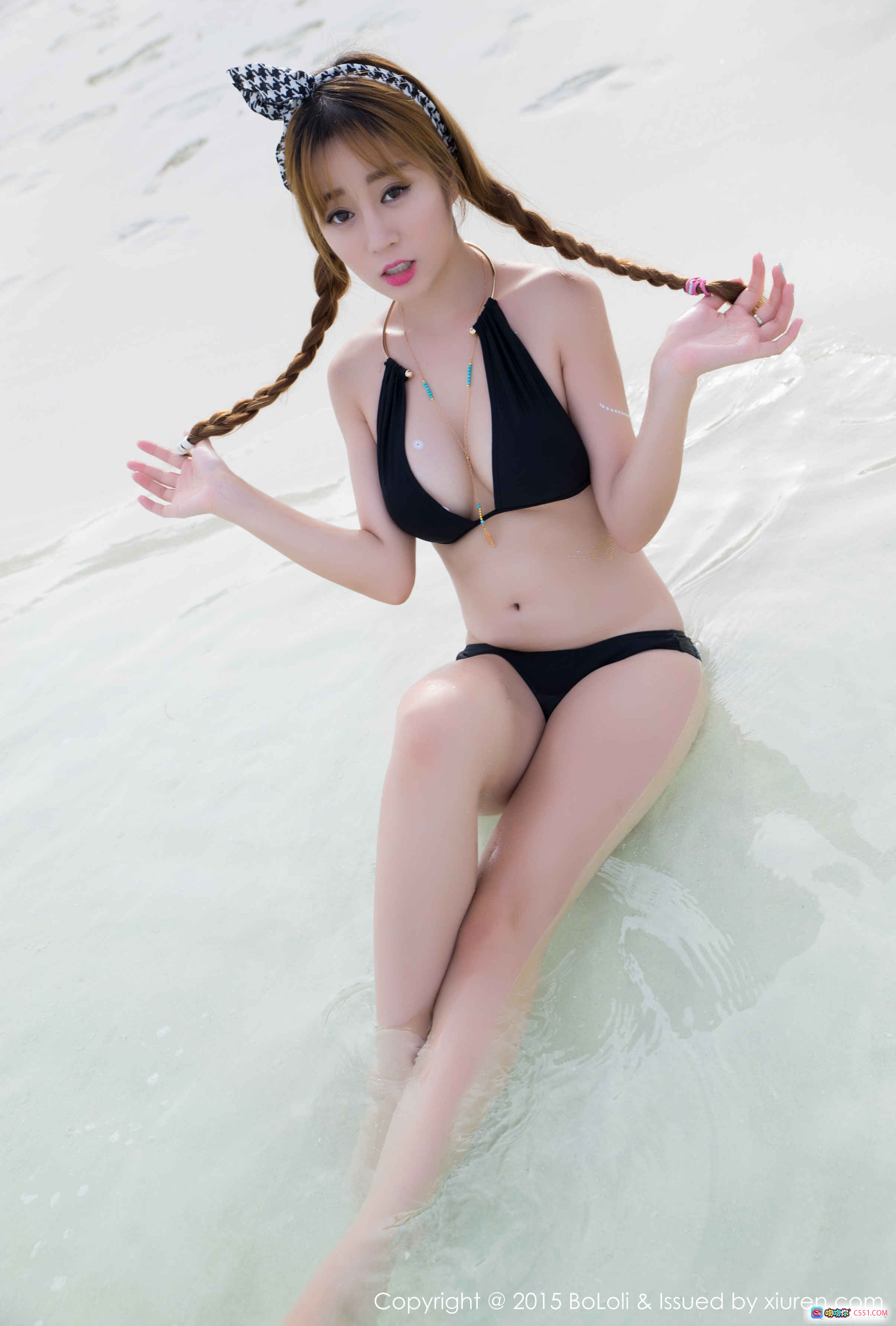 图片[10] - 王雨纯紫色比基尼写真 | BoLoli波萝社2015 Vol.072 | 绿植背景性感美拍 - 就要吻