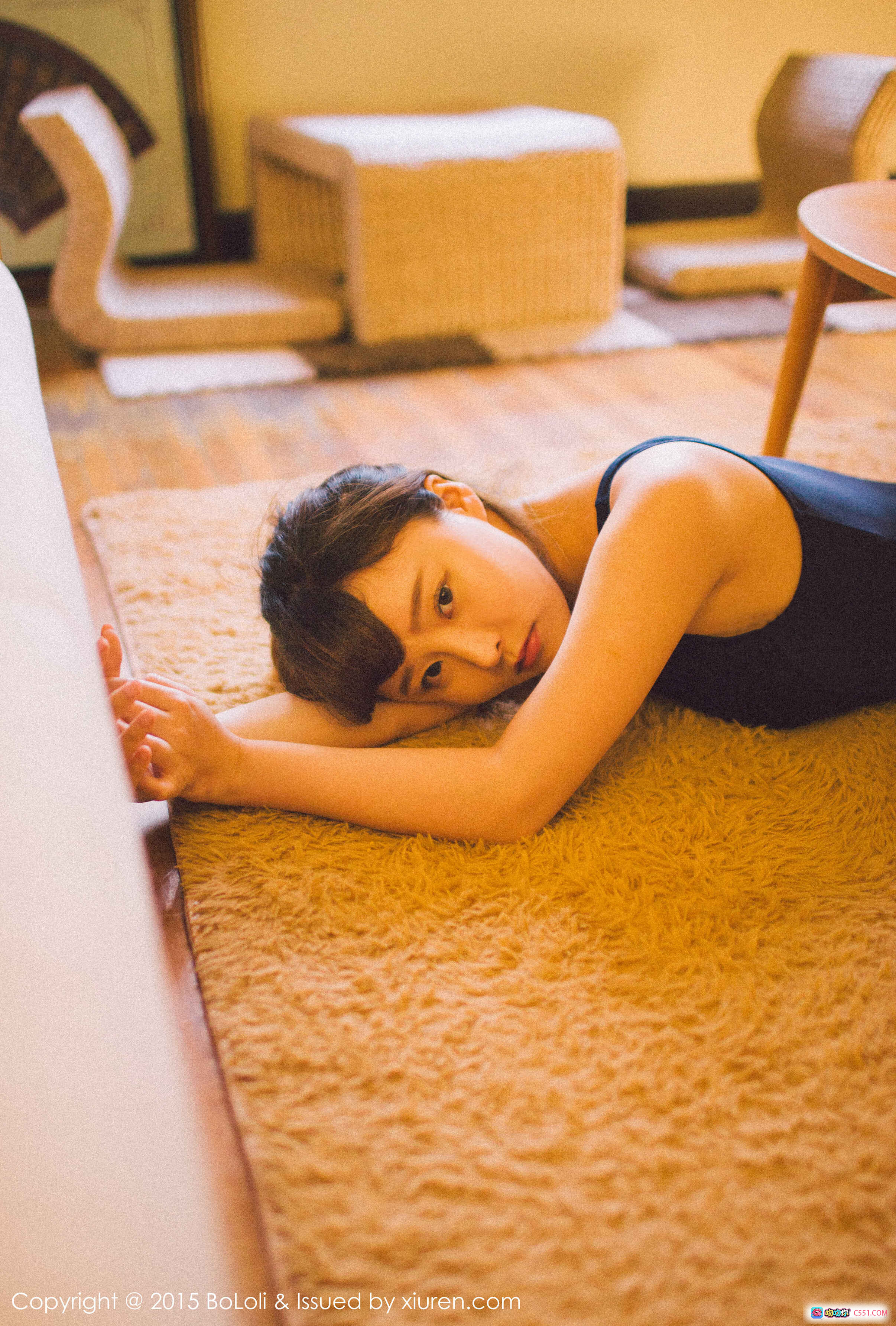 图片[4] - 162402柳侑绮Sevenbaby黑蕾丝内衣写真 | 手捧水仙花窗边私房美图 | BoLoli波萝社Vol.068 2015.10.19 - 就要吻