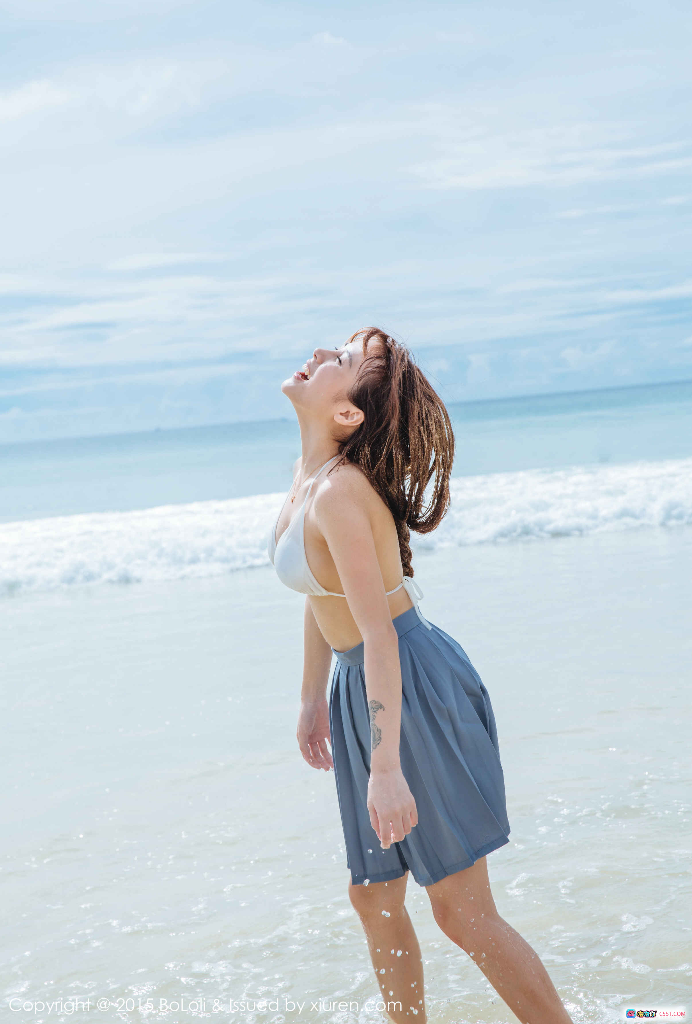 夏美酱厨房私房写真 | BoLoli波萝社Vol.077 | 粉色蕾丝内衣 | 厨房场景 | 2015年高清美图 - 就要吻