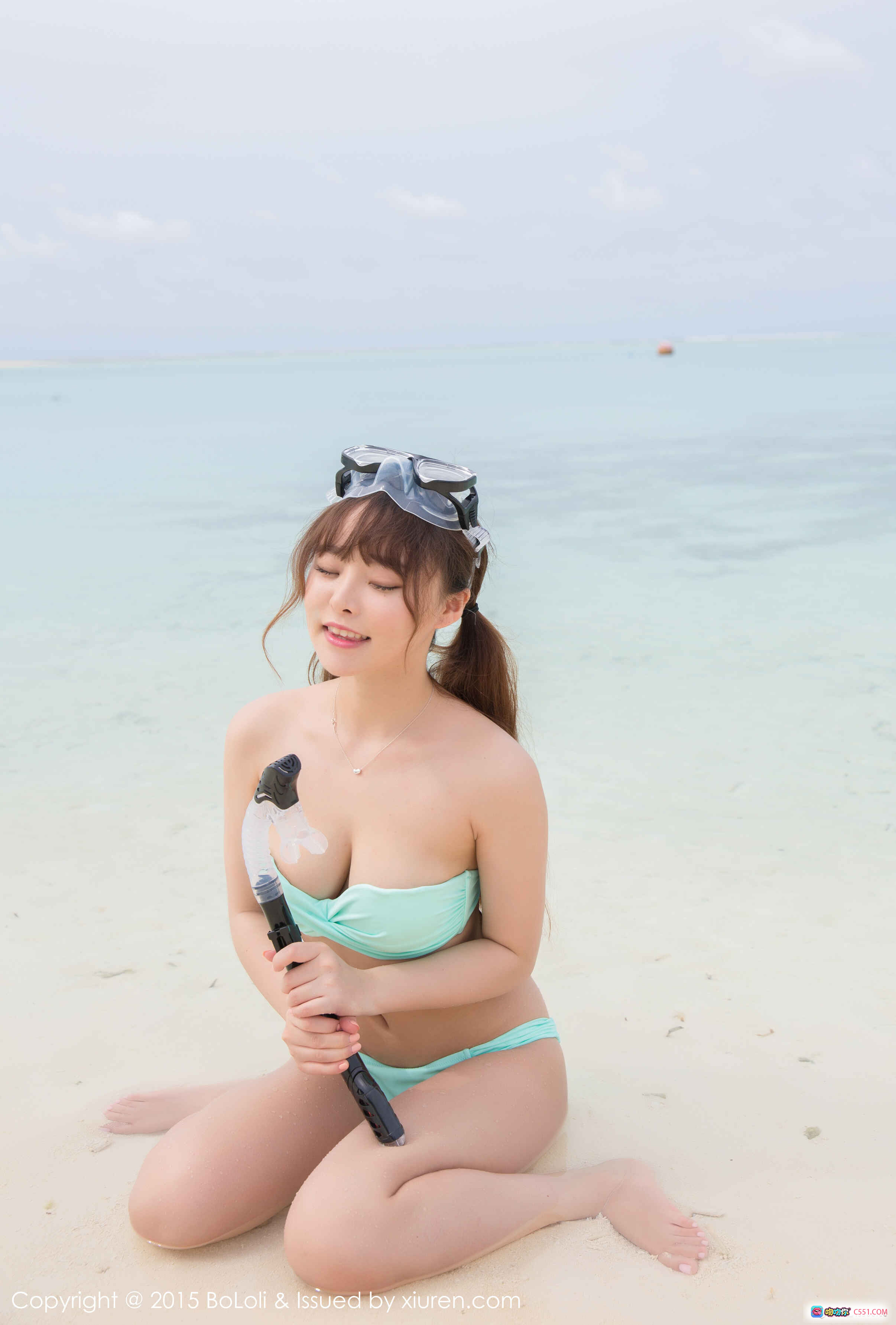 图片[6] - 柳侑绮Sevenbaby双马尾比基尼背影写真 – BoLoli波萝社2015夏日清新绿植外拍美臀特写 - 就要吻