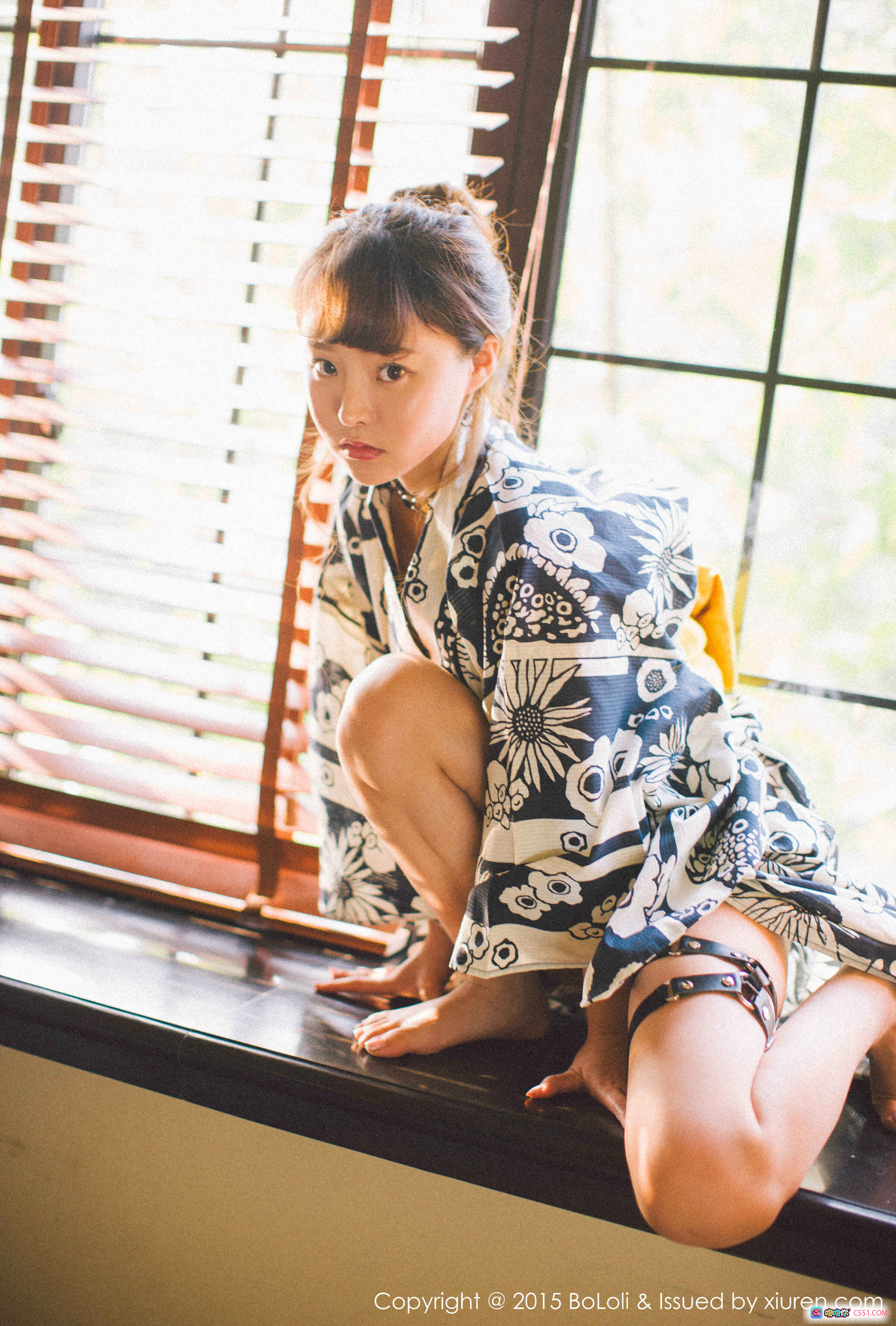 图片[5] - BoLoli波萝社Vol.056柳侑绮Sevenbaby日式和风写真 窗边美腿吊带袜少女私房摄影 2015年9月11日发布 - 就要吻