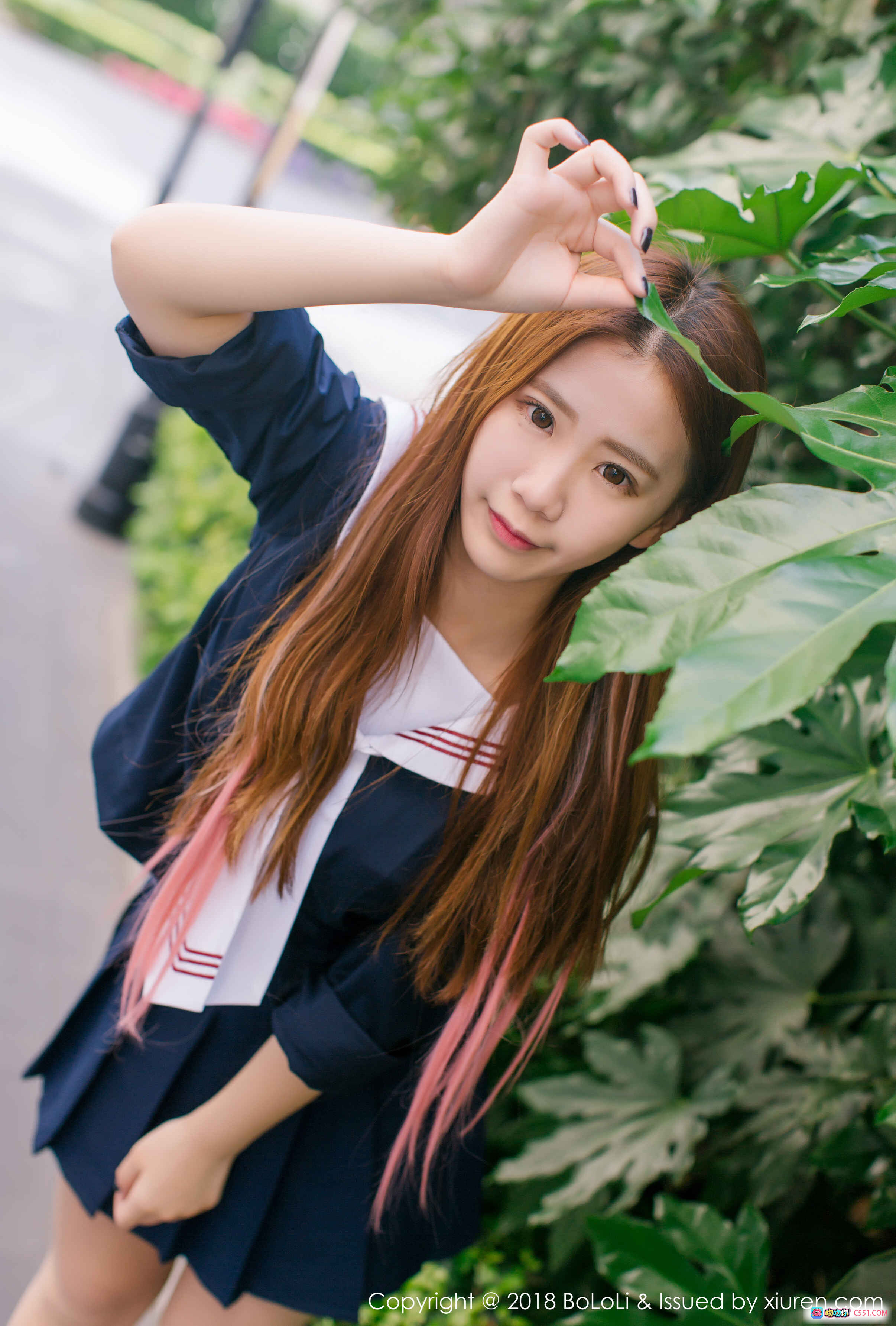 图片[9] - 董成丽校园风JK制服写真 | 游乐园旋转木马背景 | BoLoli波萝社2018 Vol.107高清美图 - 就要吻