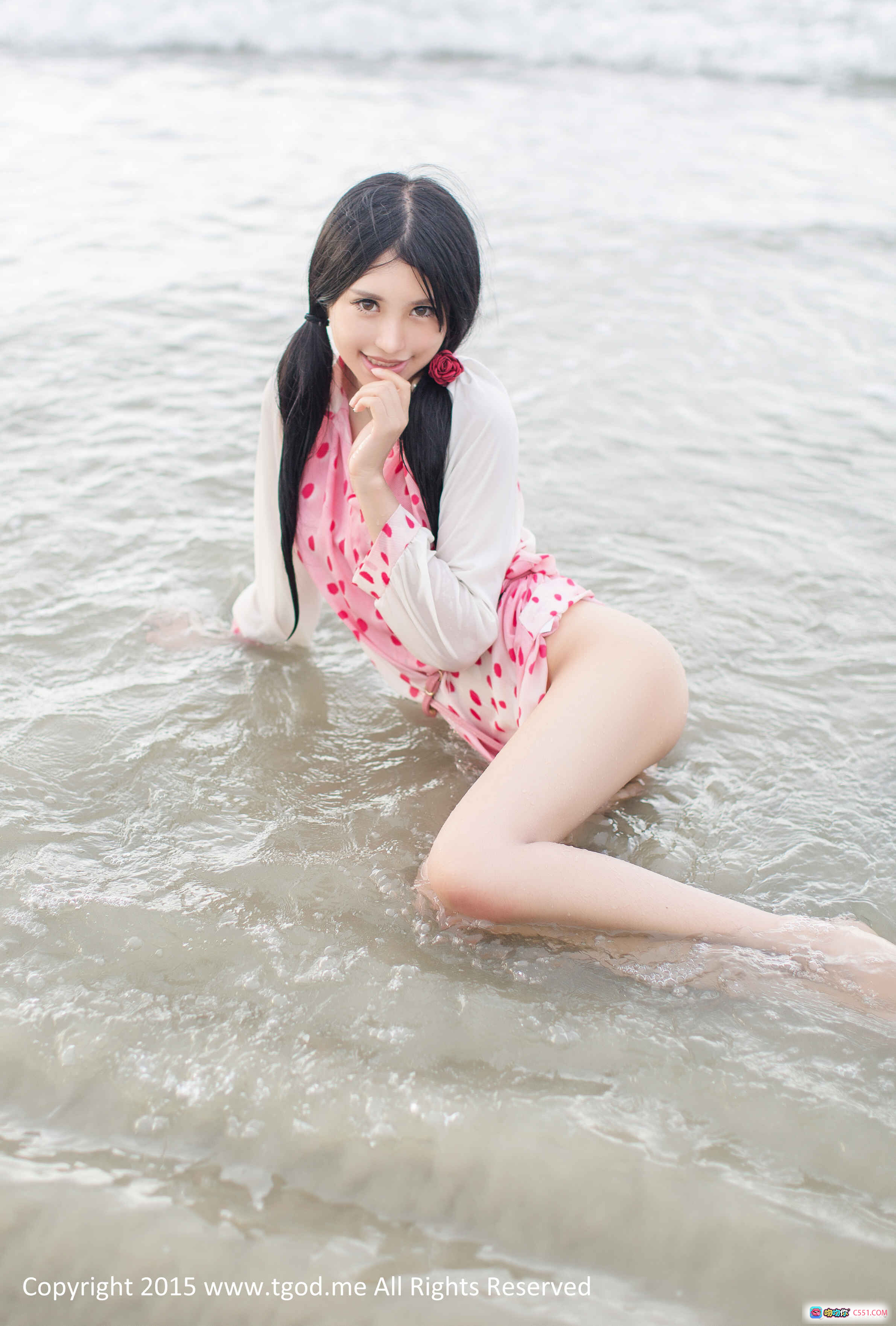 图片[5] - 乖乖女仆俏佳人绮里嘉ULA沙巴系列写真-蕾丝黑丝网袜美腿性感私房照 - 就要吻