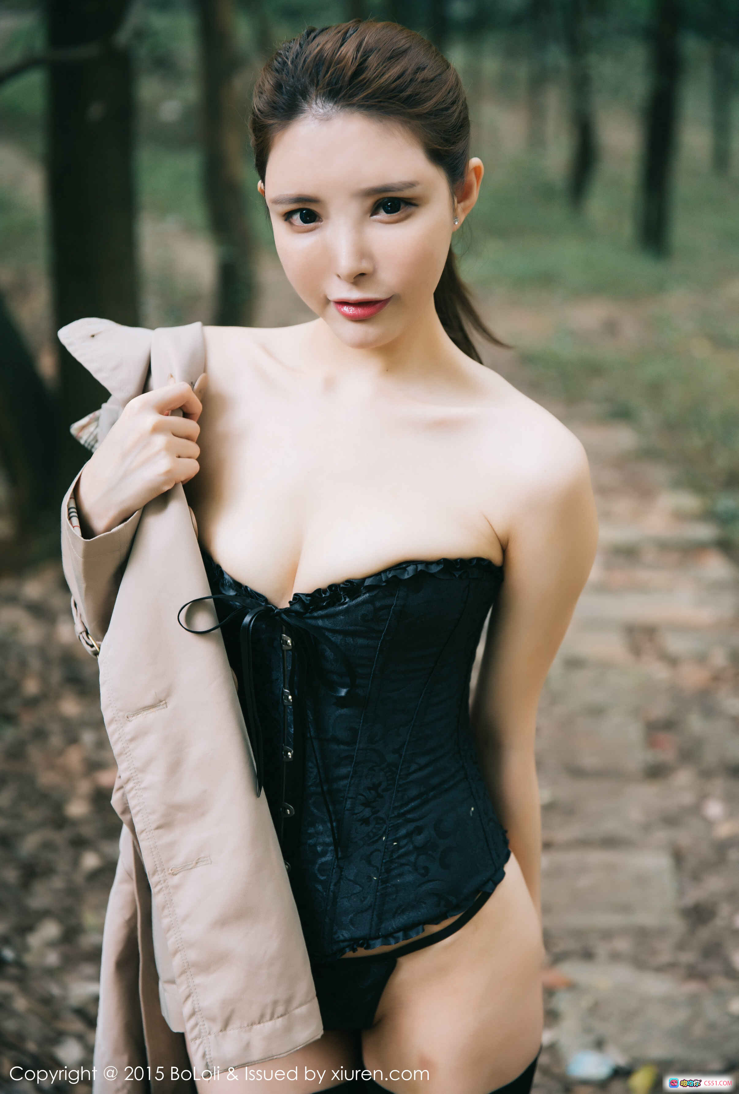 图片[4] - 夏小秋秋秋性感黑蕾丝透视装写真 | BoLoli波萝社2015Vol.073优雅室内私房美图 - 就要吻