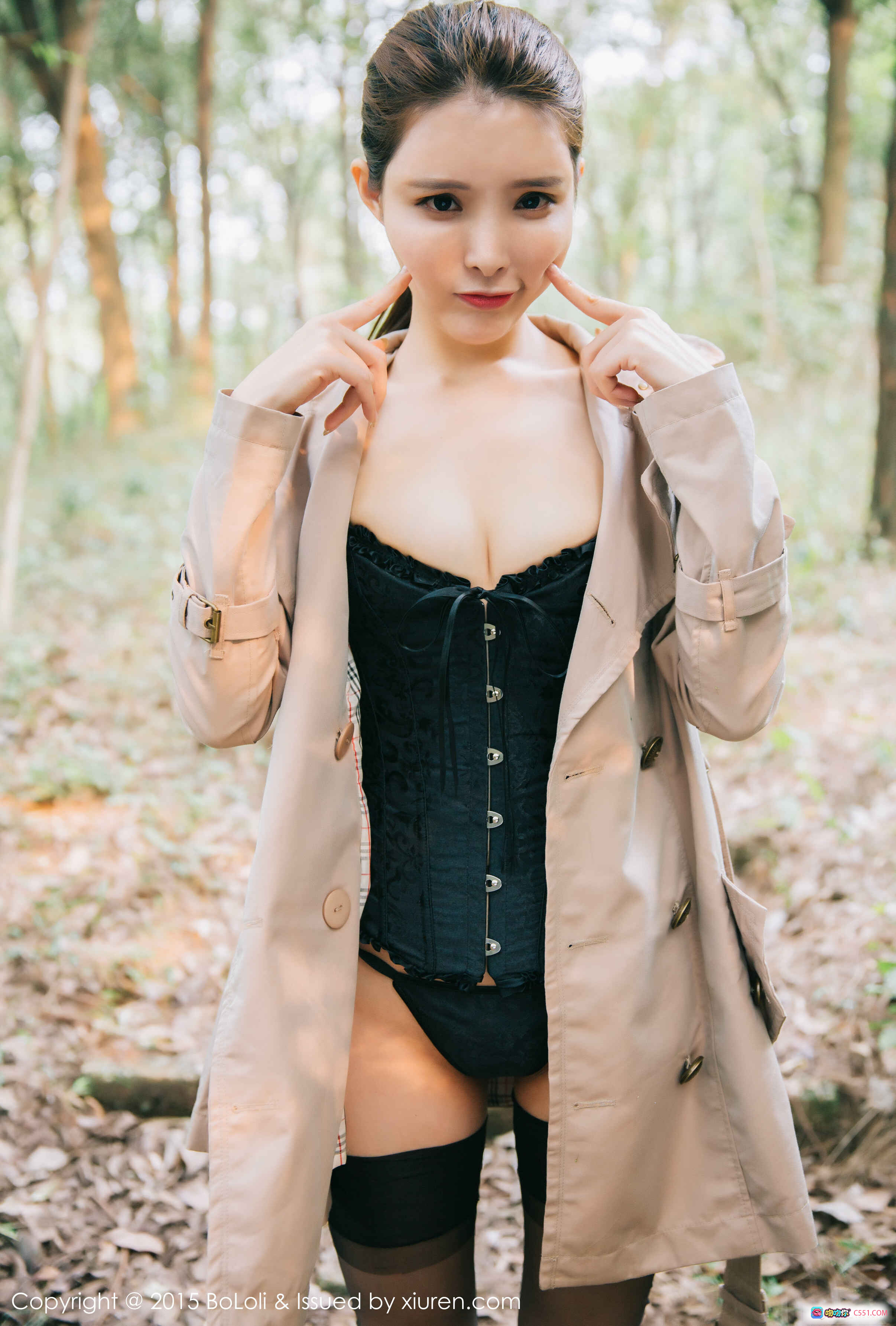 图片[3] - 夏小秋秋秋性感黑蕾丝透视装写真 | BoLoli波萝社2015Vol.073优雅室内私房美图 - 就要吻