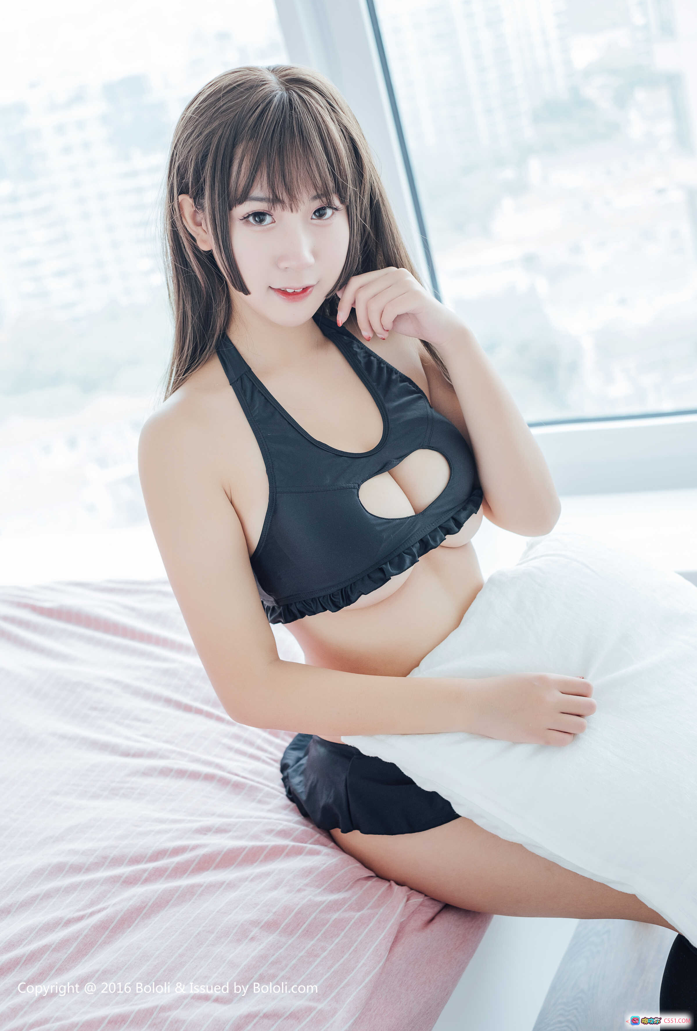 图片[9] - 猫九酱Sakura黑丝美腿床上写真 | BoLoli波萝社VOL.020性感私房照 2017年2月6日发布 - 就要吻