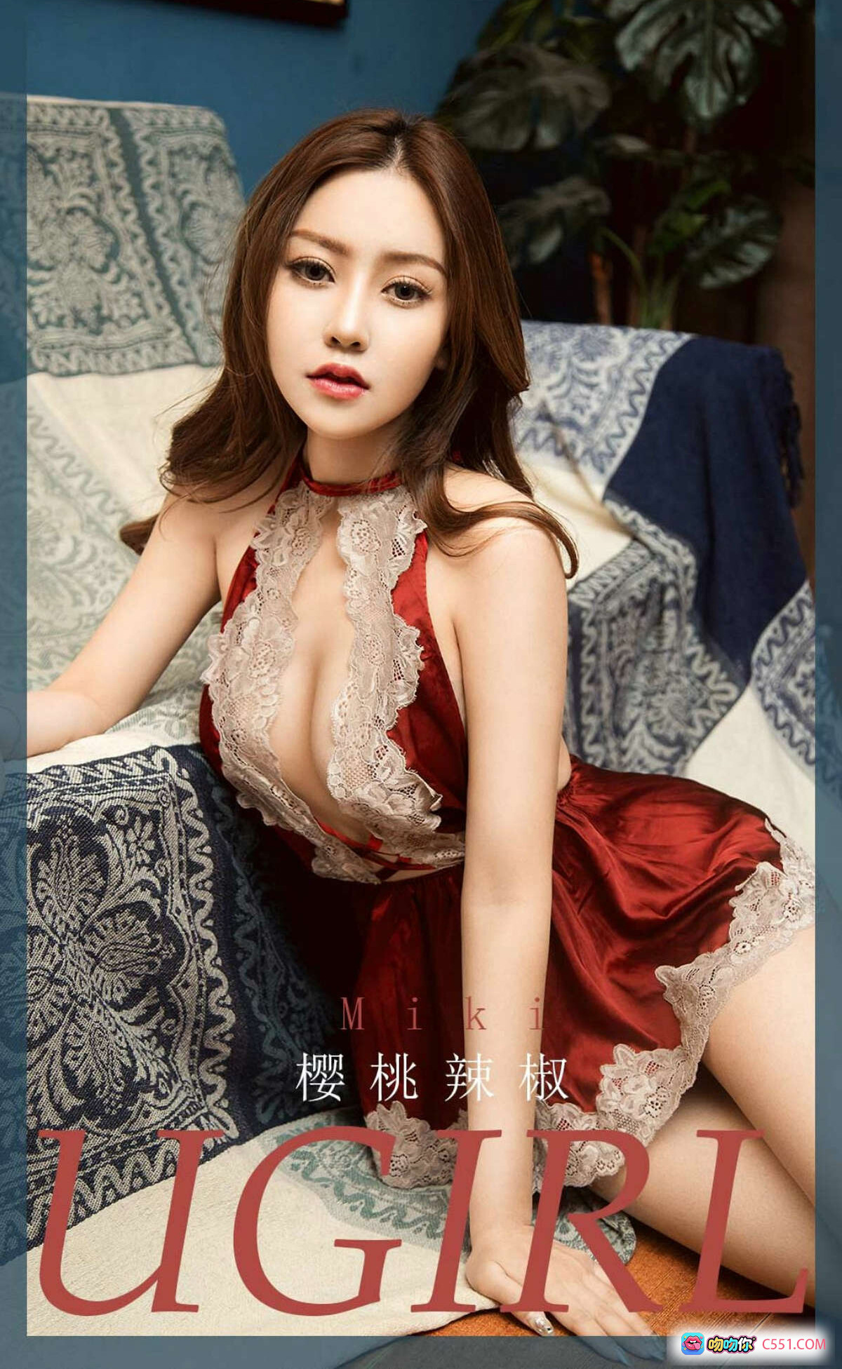 图片[8] - MiKi性感红裙蕾丝内衣写真 – Ugirls尤果网爱尤物专辑2020.08.22 No.1892高清美图 - 就要吻