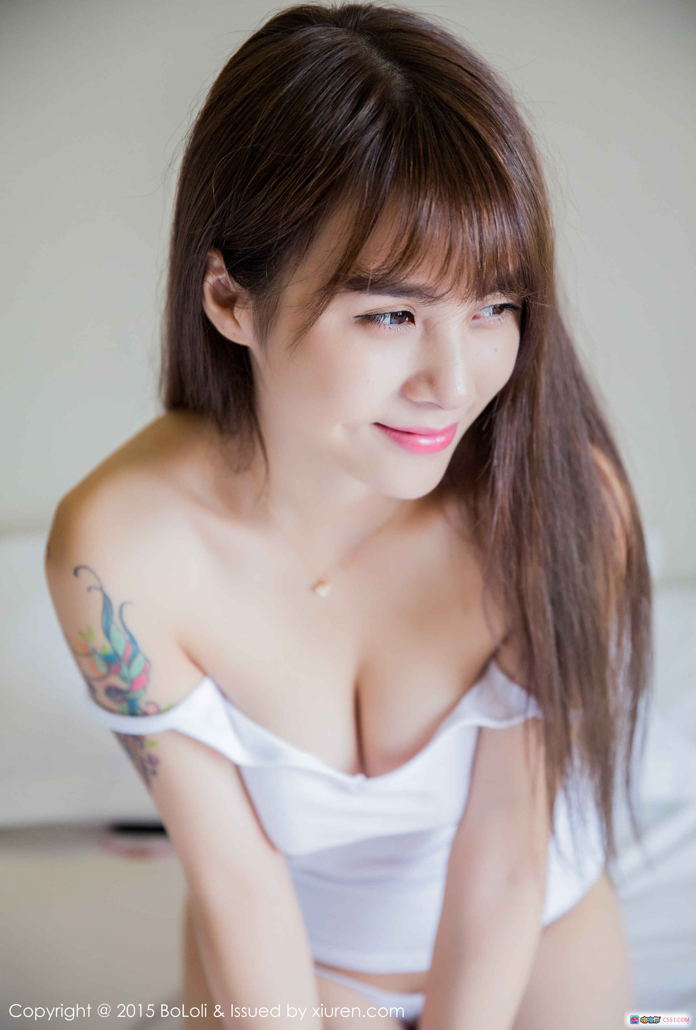 图片[10] - 夏美酱白皙美胸性感写真 | BoLoli波萝社Vol.055 2015.09.09 纹身少女私房照 - 就要吻