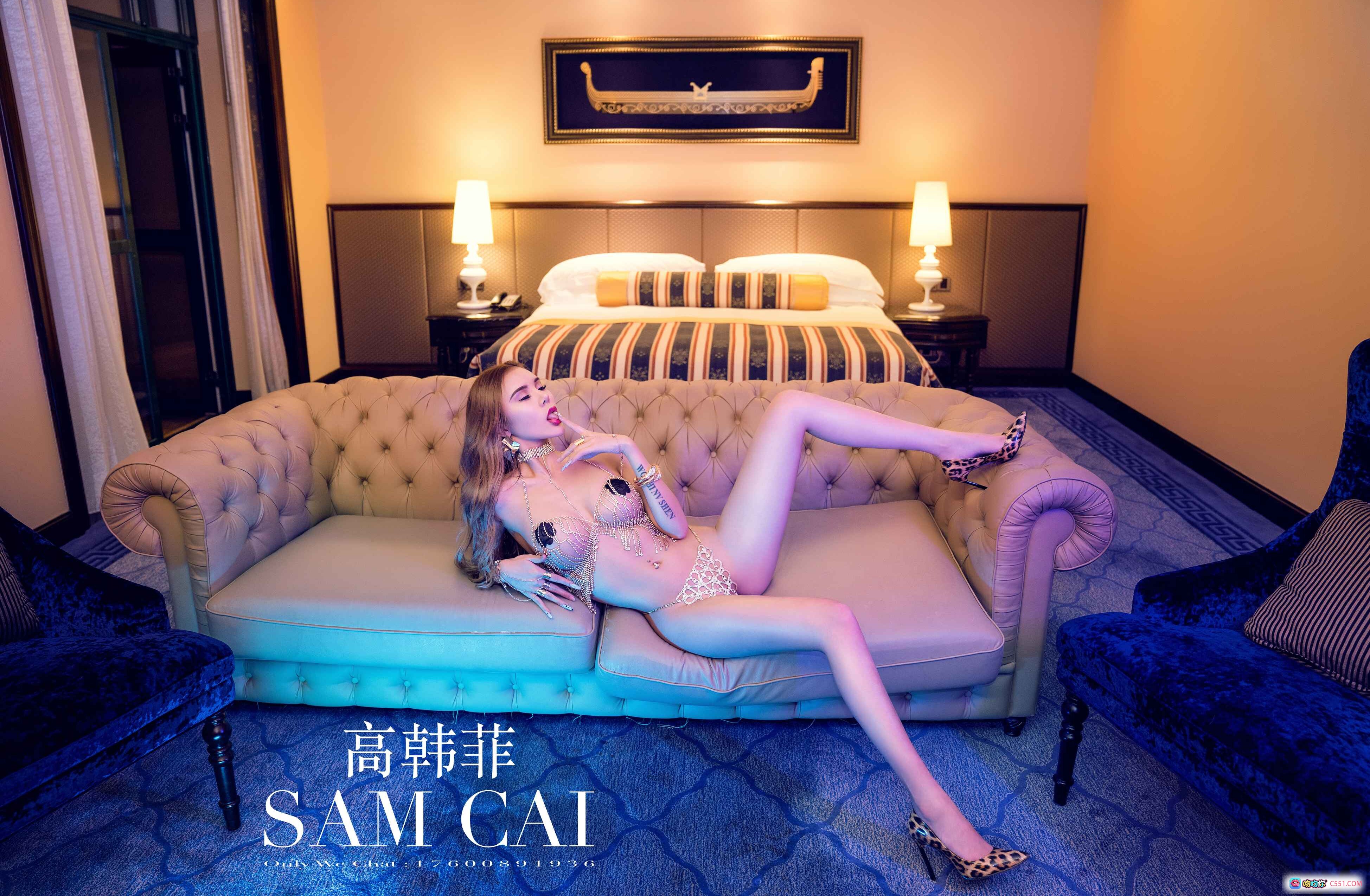 图片[5] - 高韩菲曼琳少女写真2018头条女神私房美拍奢华酒店沙发性感摆拍高清图集 - 就要吻