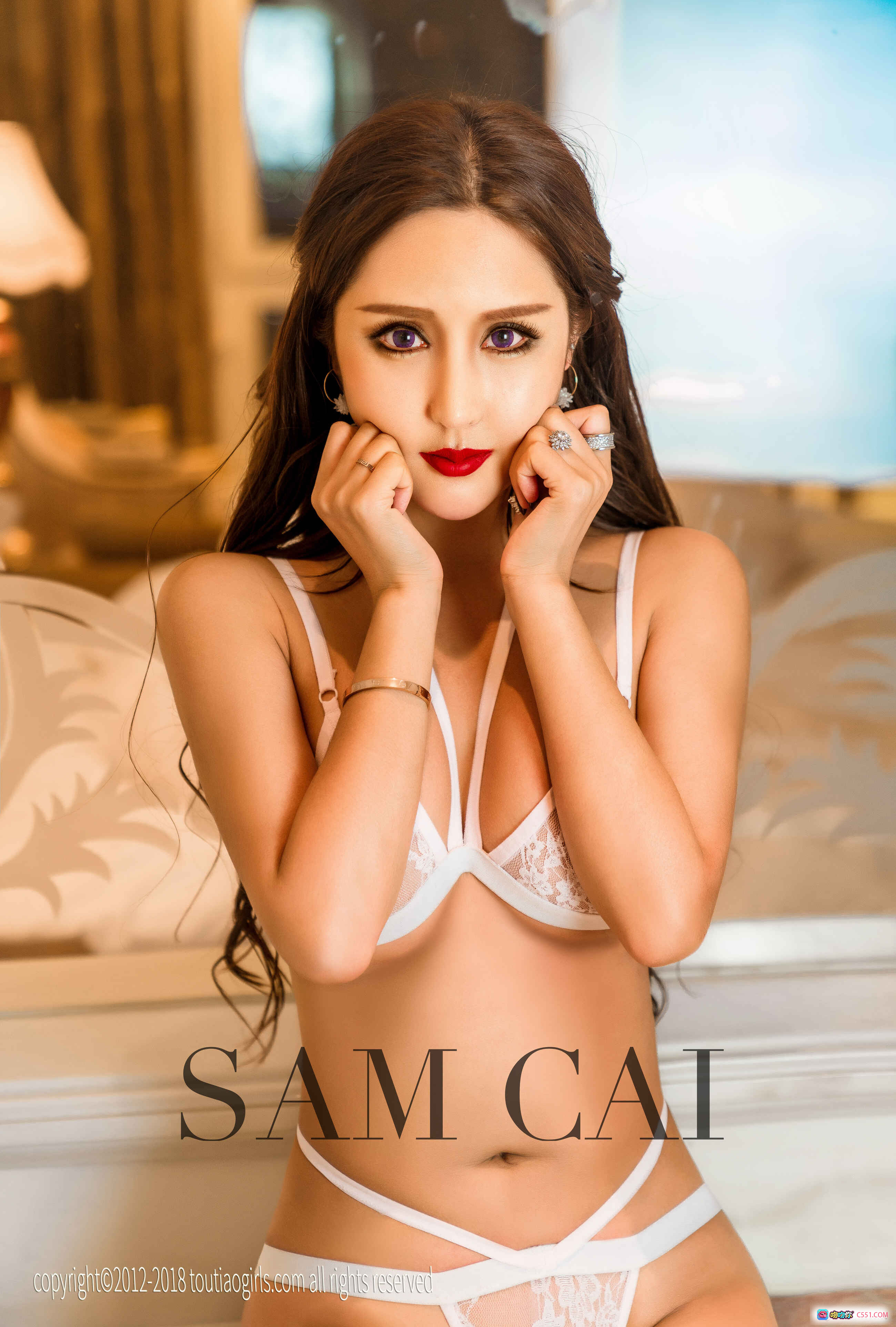 图片[2] - 头条女神翘臀蜜友写真｜2018年4月10日性感私房照｜7P高清美图｜SAM CAI镜前优雅姿态 - 就要吻