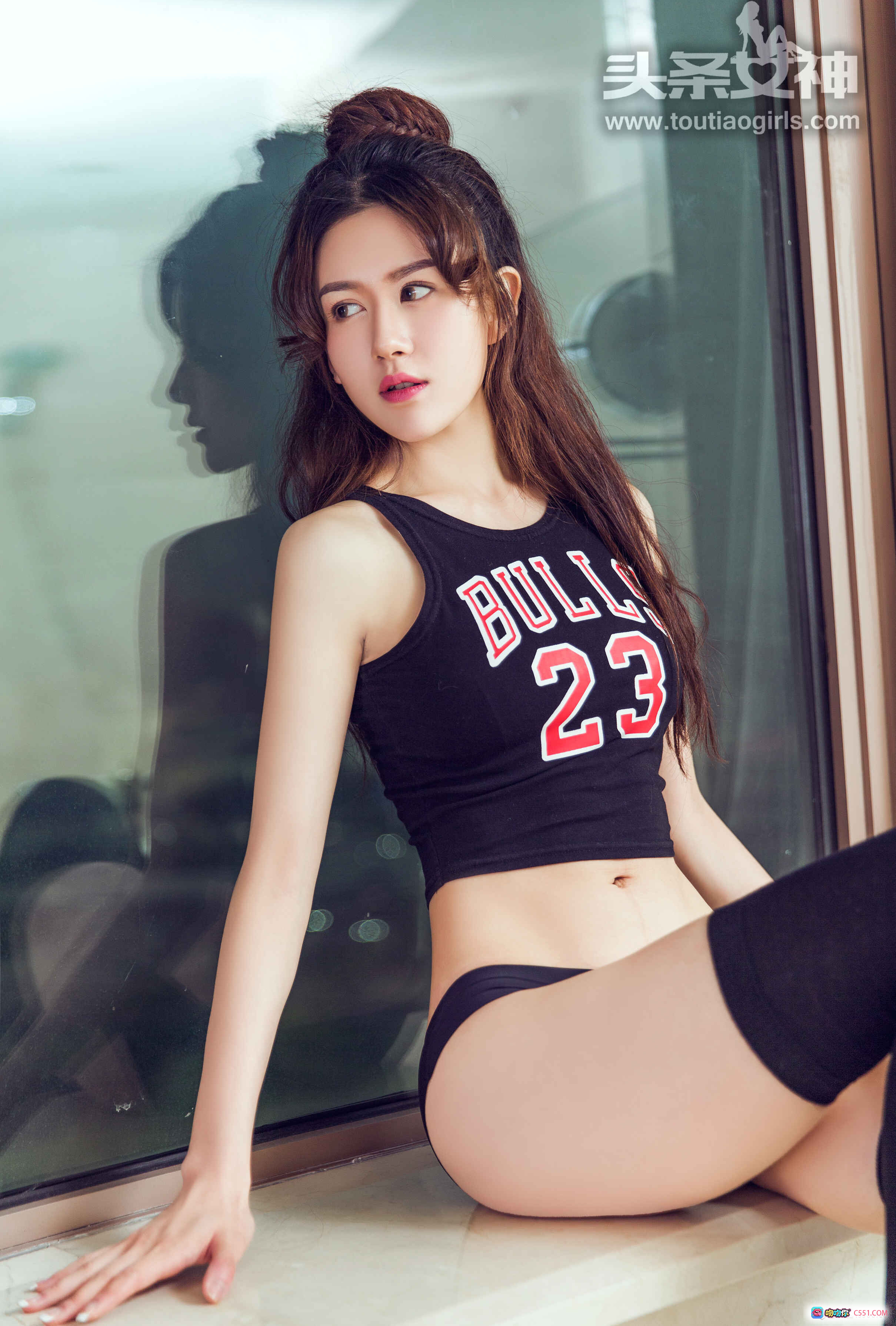 图片[7] - 诗卉灌篮美少女写真 | 黑色运动背心+丝袜诱惑 | 头条女神2017性感私房照 - 就要吻