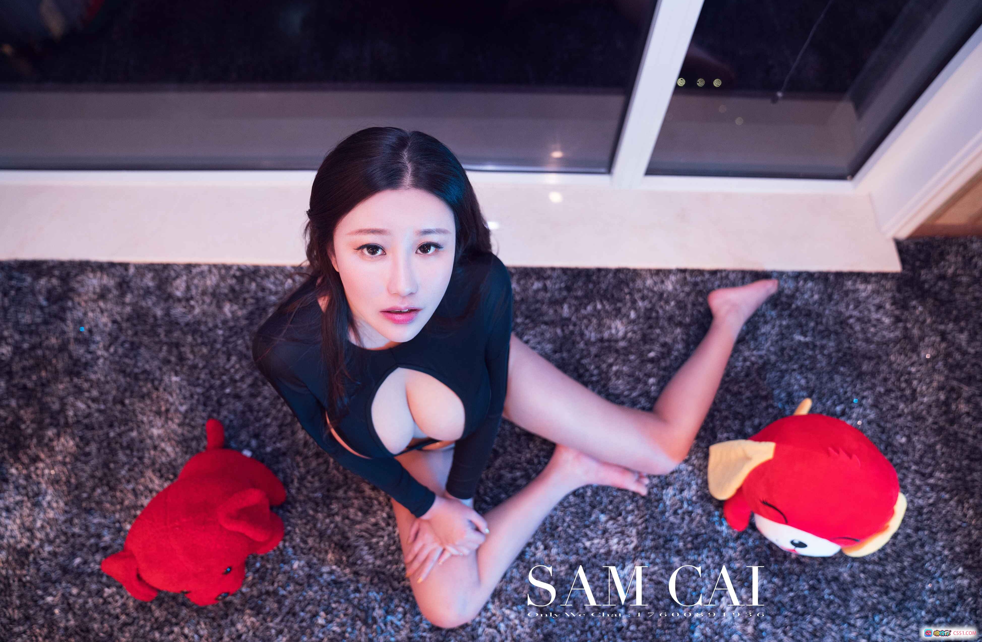 图片[6] - 翘臀媚娘蔡楠性感写真 | 2018头条女神 | 闪亮高跟+镂空内衣 | 紫调室内私房摄影 - 就要吻