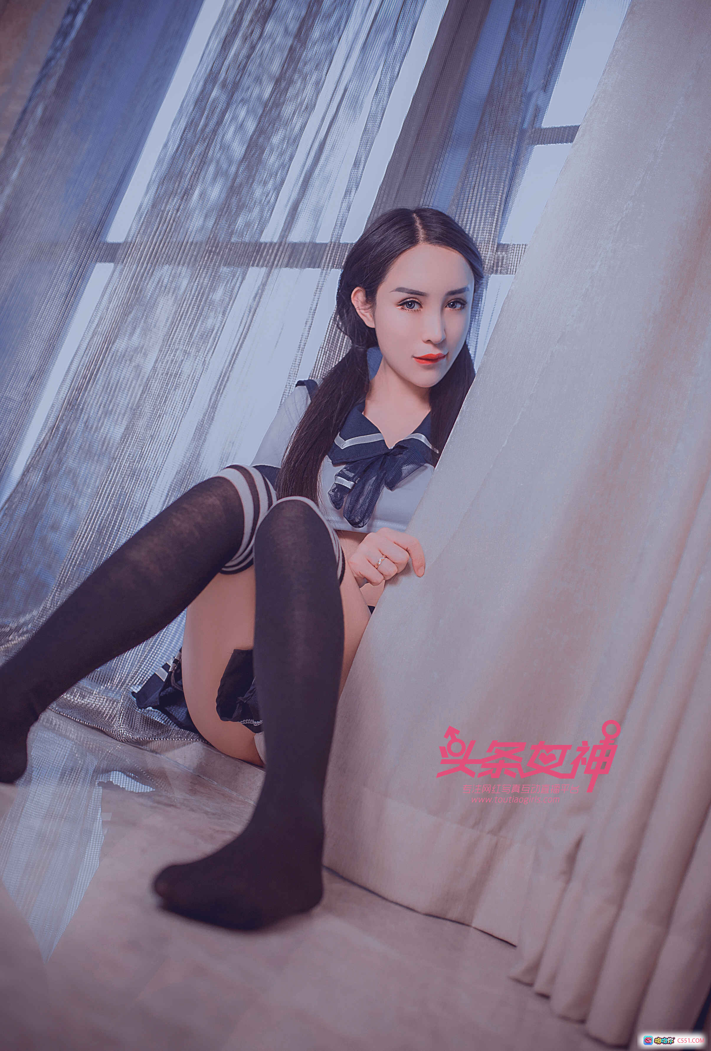 图片[6] - 清纯学妹李思彤水手服写真 | 黑丝过膝袜性感私房照 | 头条女神2018精选美图 - 就要吻