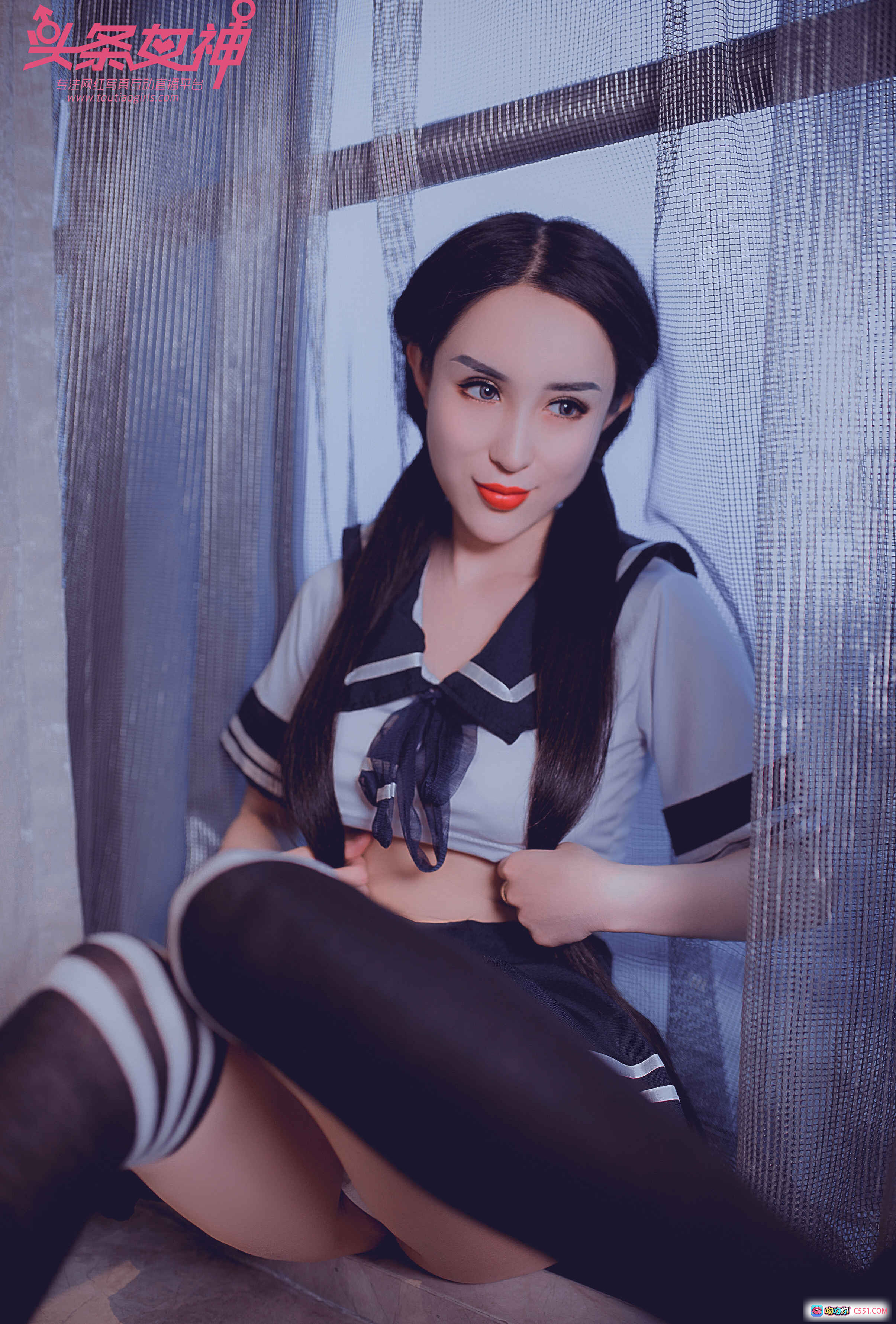 图片[7] - 清纯学妹李思彤水手服写真 | 黑丝过膝袜性感私房照 | 头条女神2018精选美图 - 就要吻