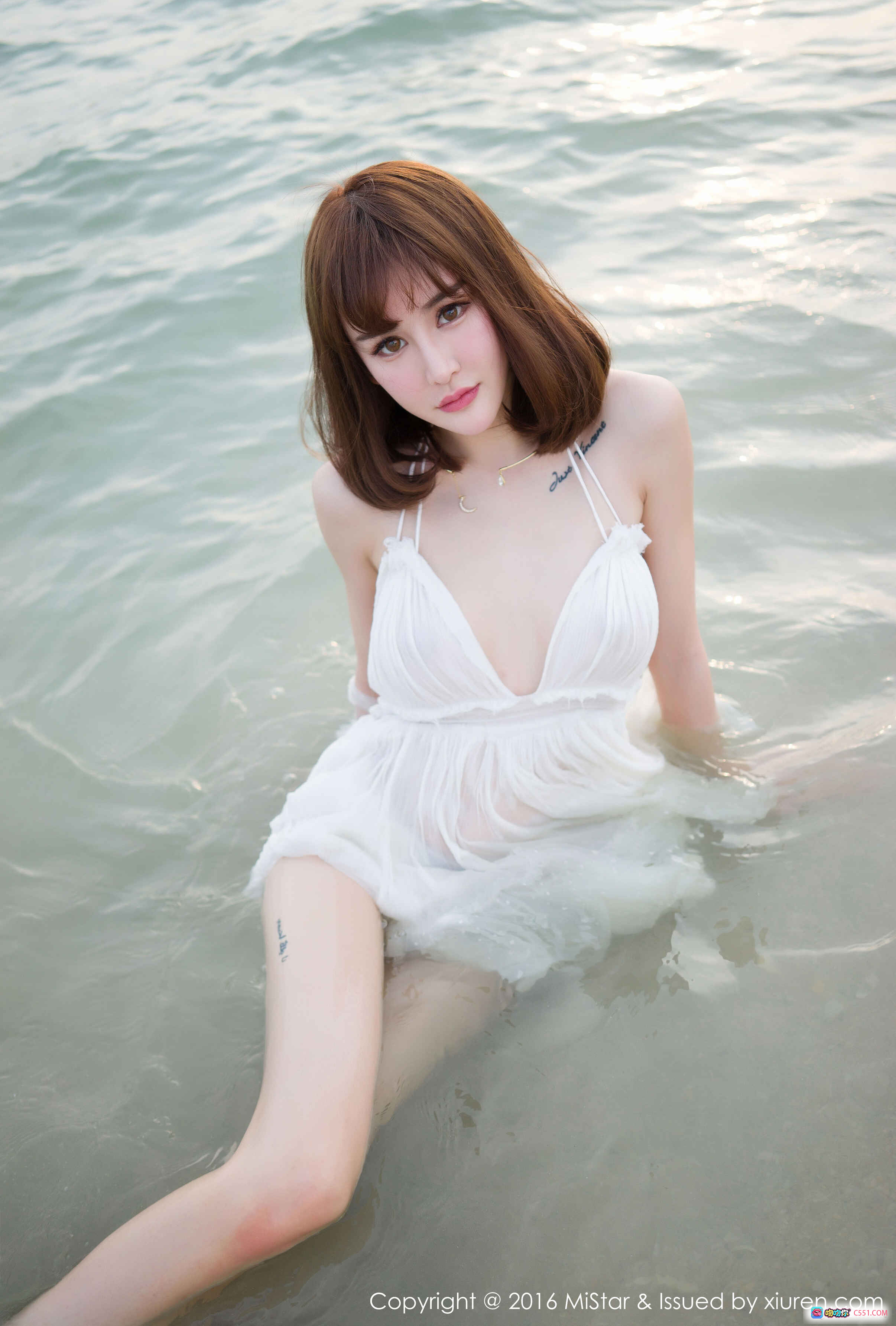 图片[2] - Cheryl青树海边白裙写真 | MiStar2016 VOL.110 | 清新自然海岸人像摄影 - 就要吻