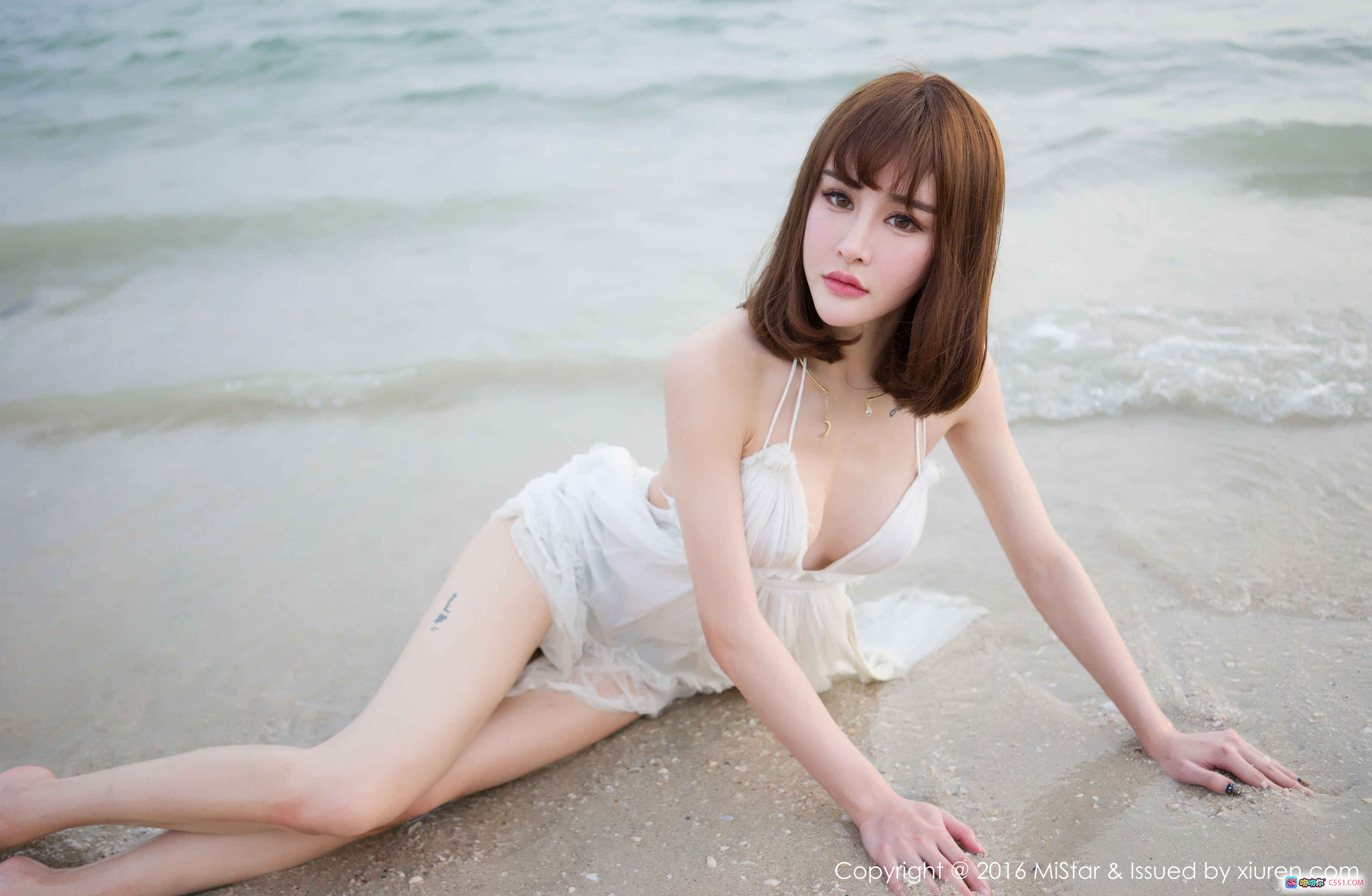 图片[10] - Cheryl青树海边白裙写真 | MiStar2016 VOL.110 | 清新自然海岸人像摄影 - 就要吻