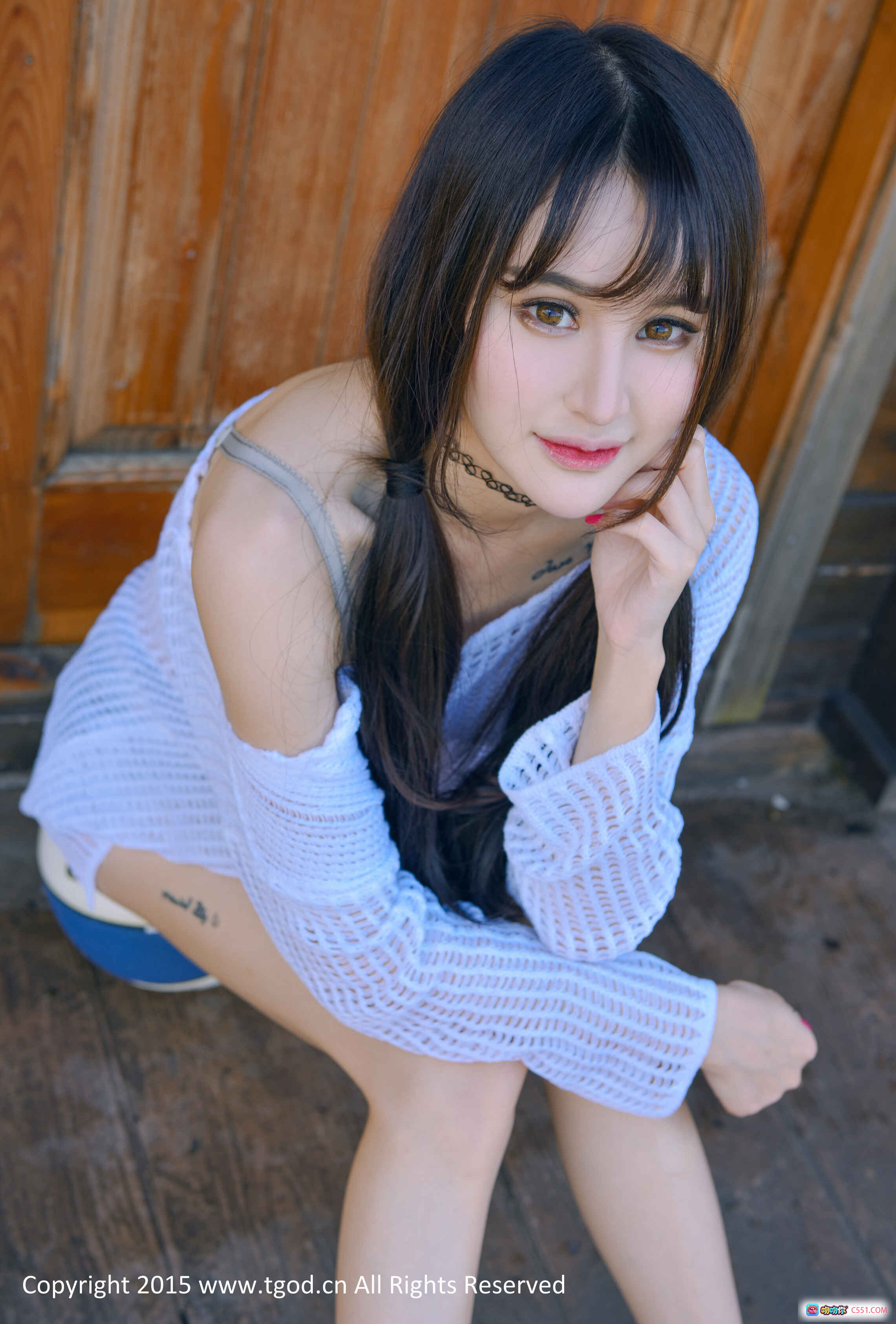 图片[8] - Cheryl青树云曼旅拍写真｜湖畔单车少女｜清新自然风光｜山景湖水茅屋｜2015经典外拍美图 - 就要吻