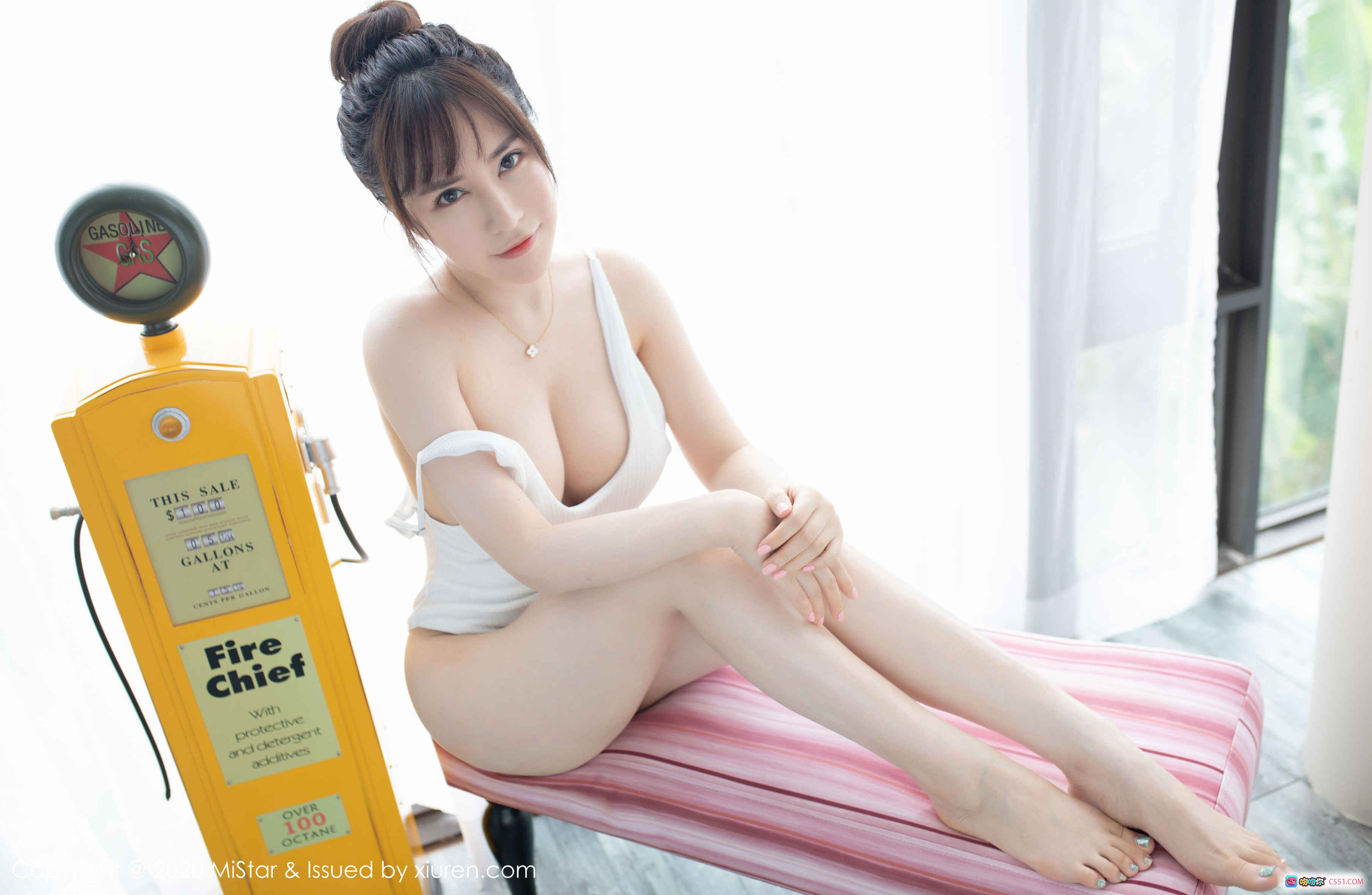 图片[6] - 夏希子性感写真 | MiStar Vol.320 白色吊带裙美腿私房照 2020年2月20日发布 - 就要吻