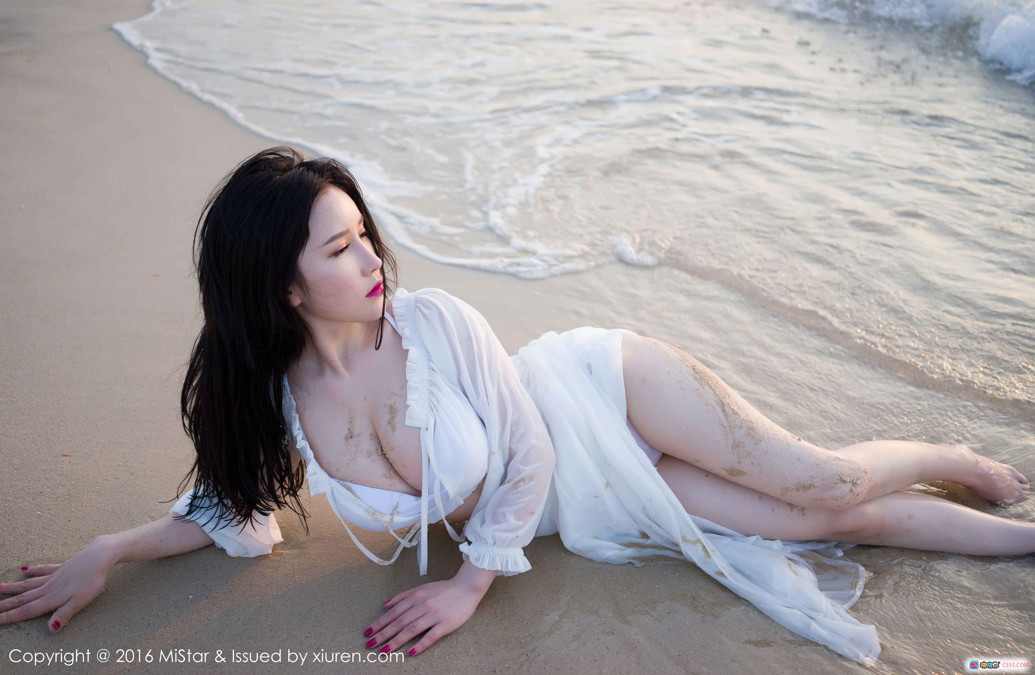 图片[7] - MiStar VOL.106 于姬Una 海滩白裙湿身写真 美女沙滩诱惑 沙滩波浪性感大片 2016年高清摄影 - 就要吻