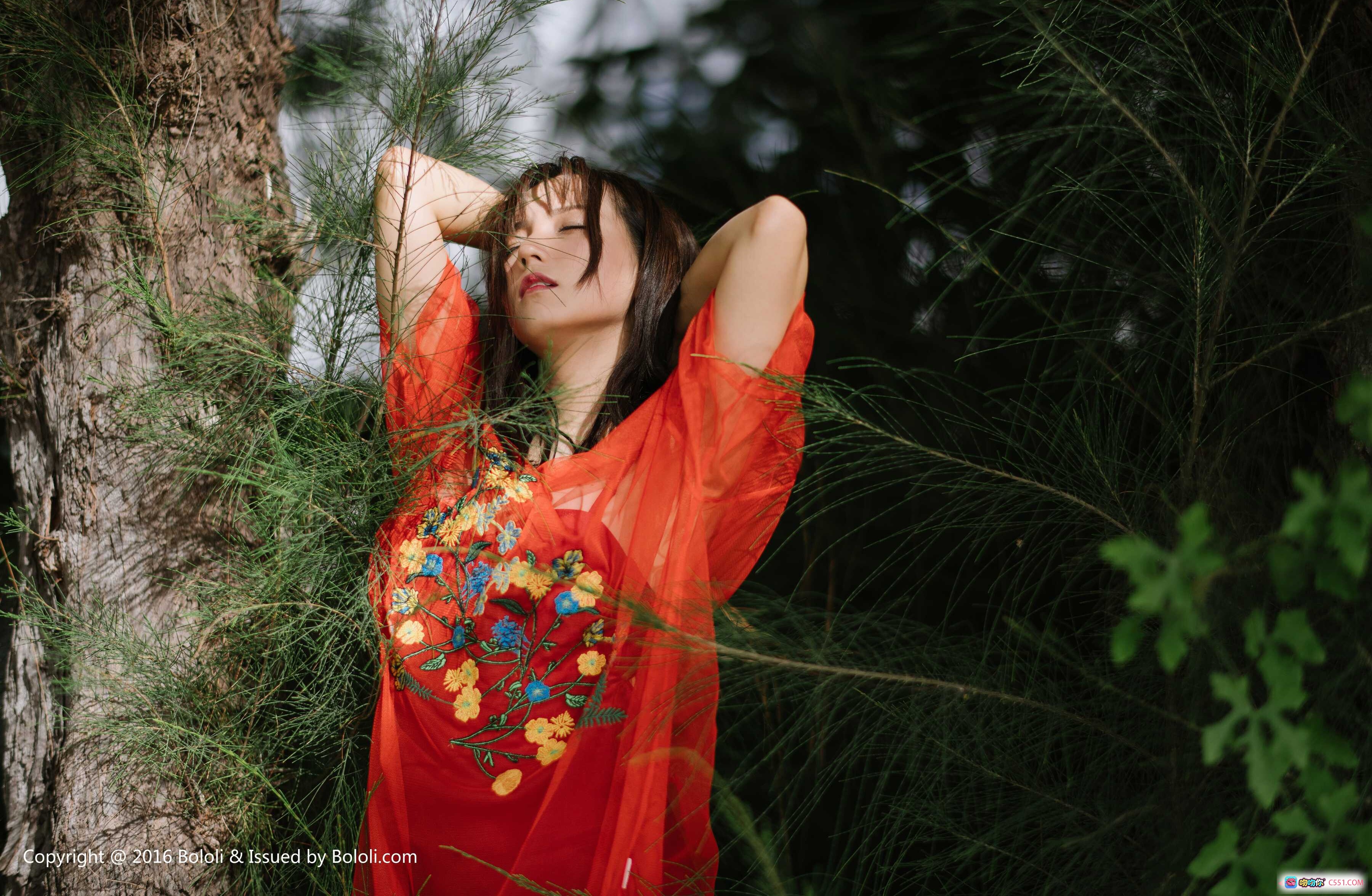 图片[2] - BoLoLi波萝社VOL.125 初恋范惠雅甜心写真 43P高清美图 牛仔短裤长发少女夜景私房照 - 就要吻