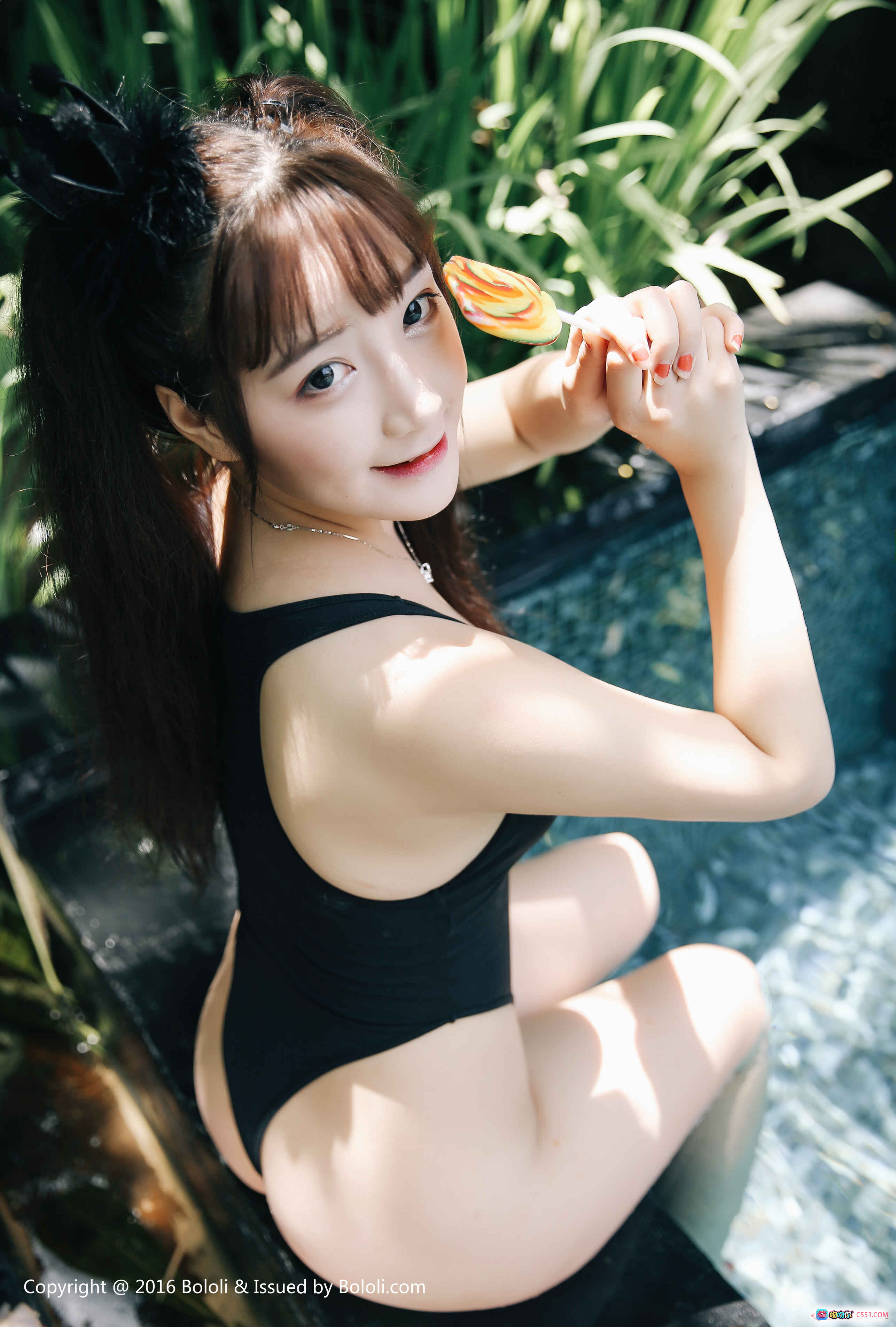 图片[3] - BoLoli波萝社VOL.070芒果柯柯G奶贴面诱惑黑丝蕾丝内衣性感写真40P - 就要吻