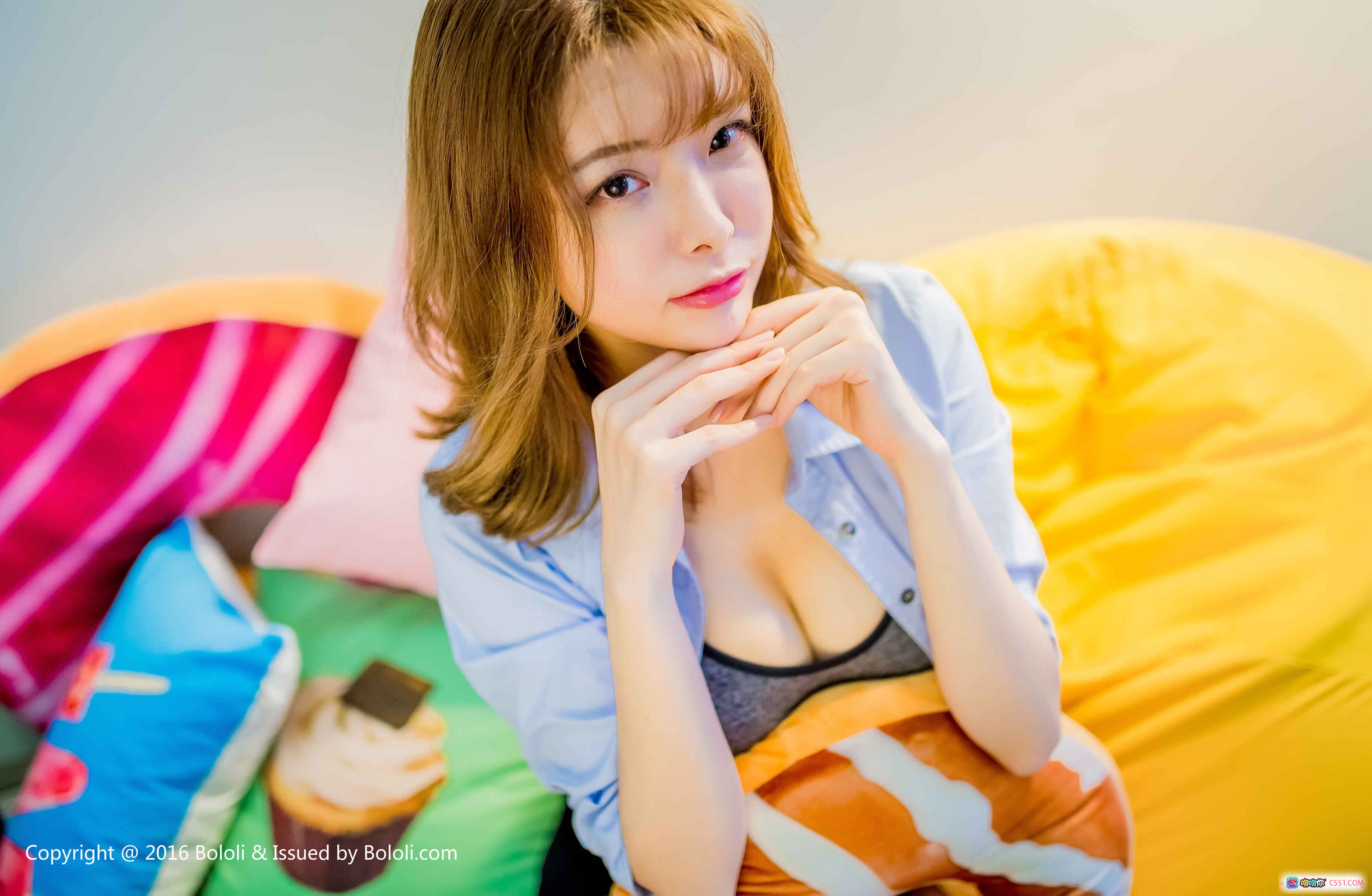 图片[2] - 夏小秋秋秋性感写真 | BoLoli波萝社VOL.069 | 甜品主题抱枕美腿黑丝 | 2017年6月15日高清图集 - 就要吻