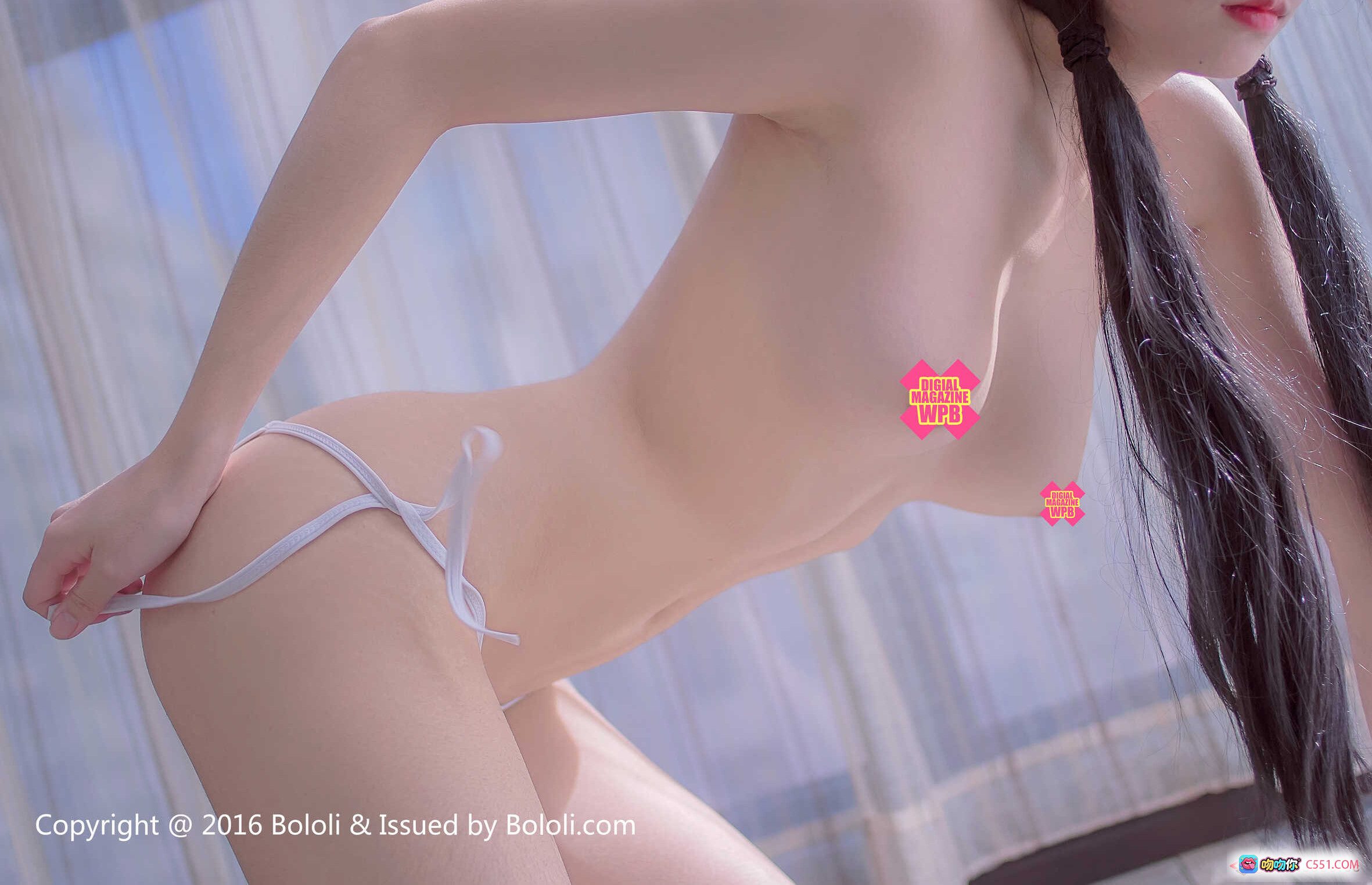 图片[3] - BoLoli波萝社VOL.043熙目子浴室淋浴写真 白色比基尼湿身诱惑 清新少女水珠特写 46P高清图集 - 就要吻