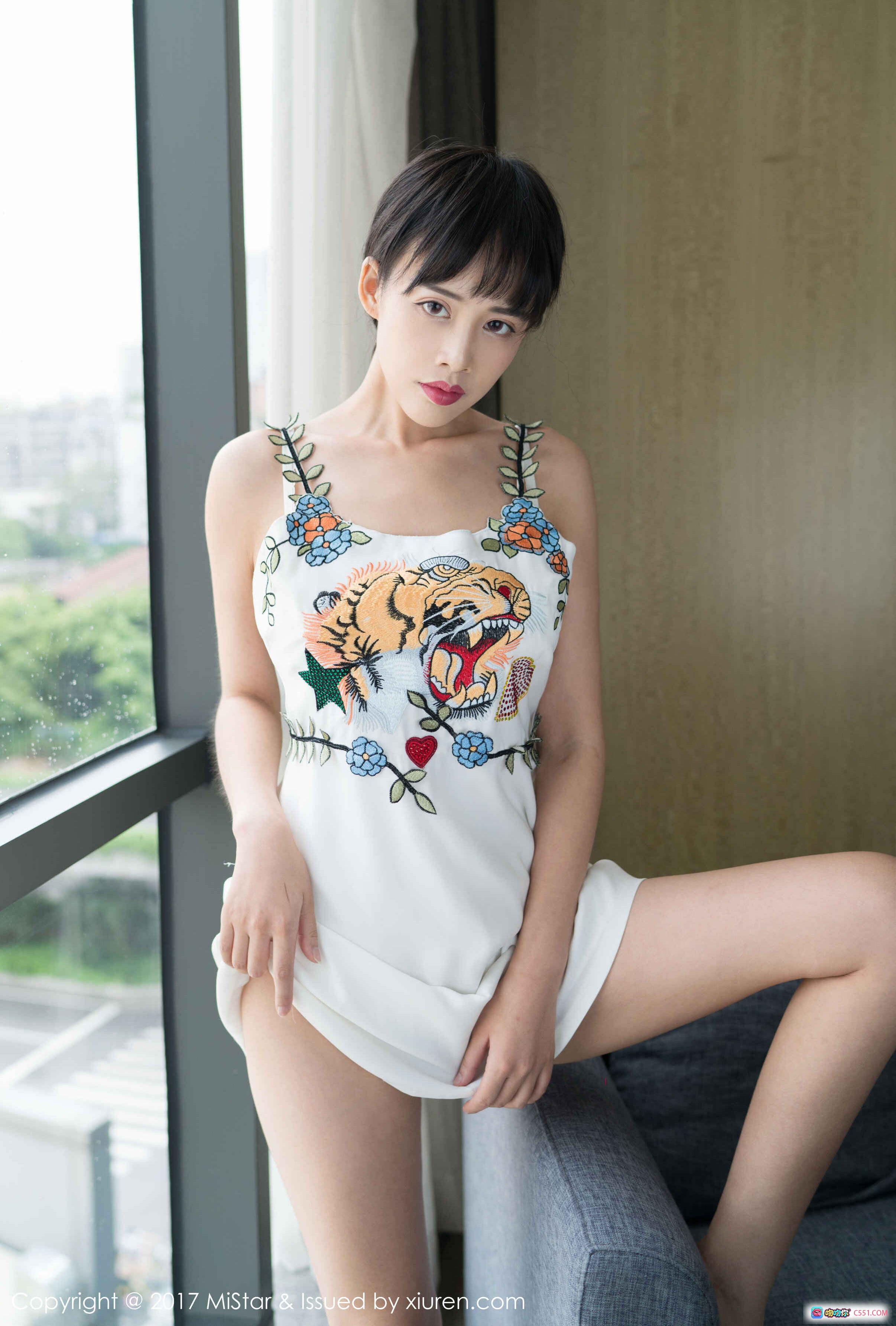 图片[9] - MiStar周周2017.08.10 VOL.183 白色内衣写真 窗边沙发美腿性感私房照 - 就要吻