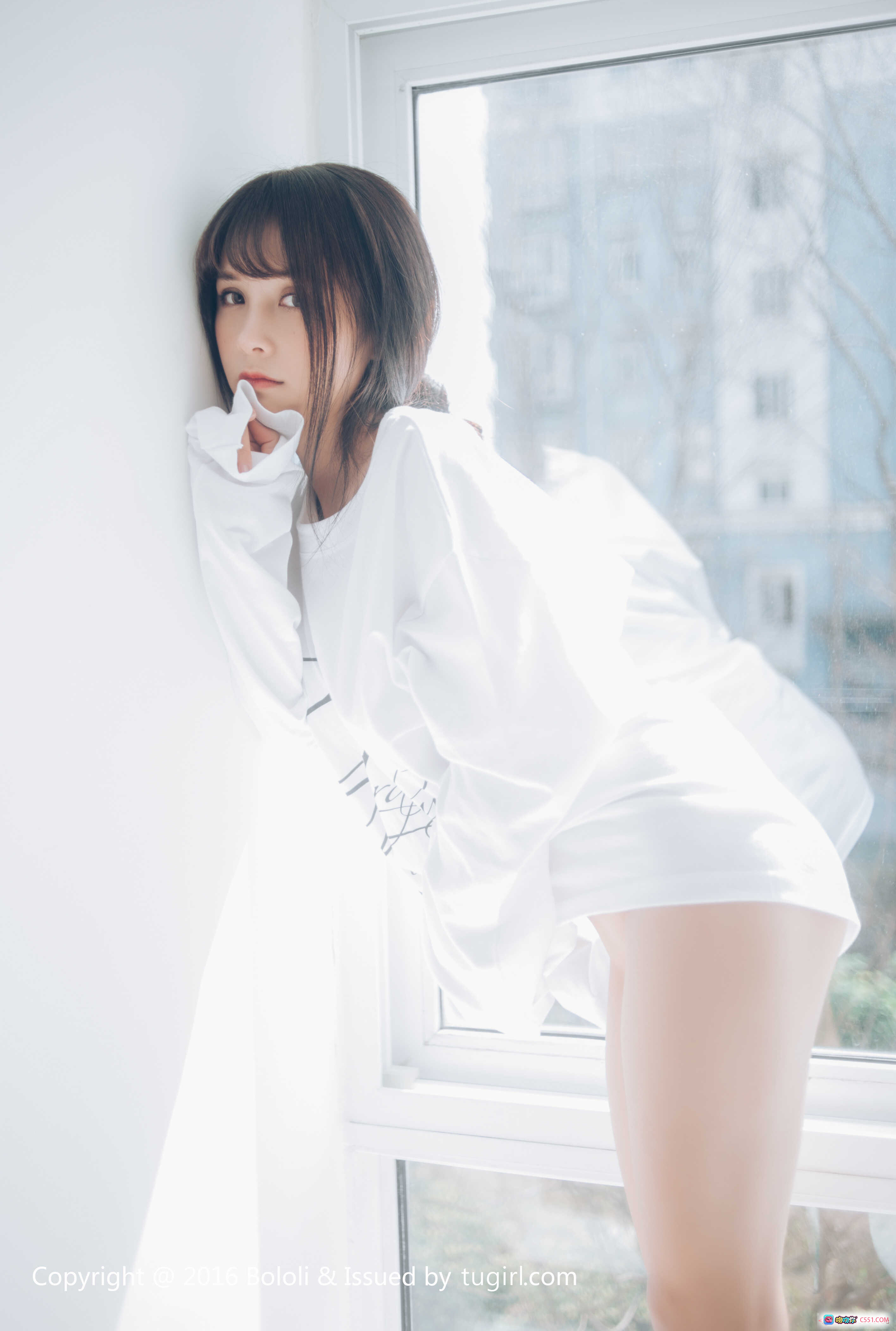 图片[2] - 柳侑绮性感写真 | BoLoli波萝社VOL.077 | 白色床单私房照 | 美腿翘臀诱惑 | 2017年7月高清图集 - 就要吻