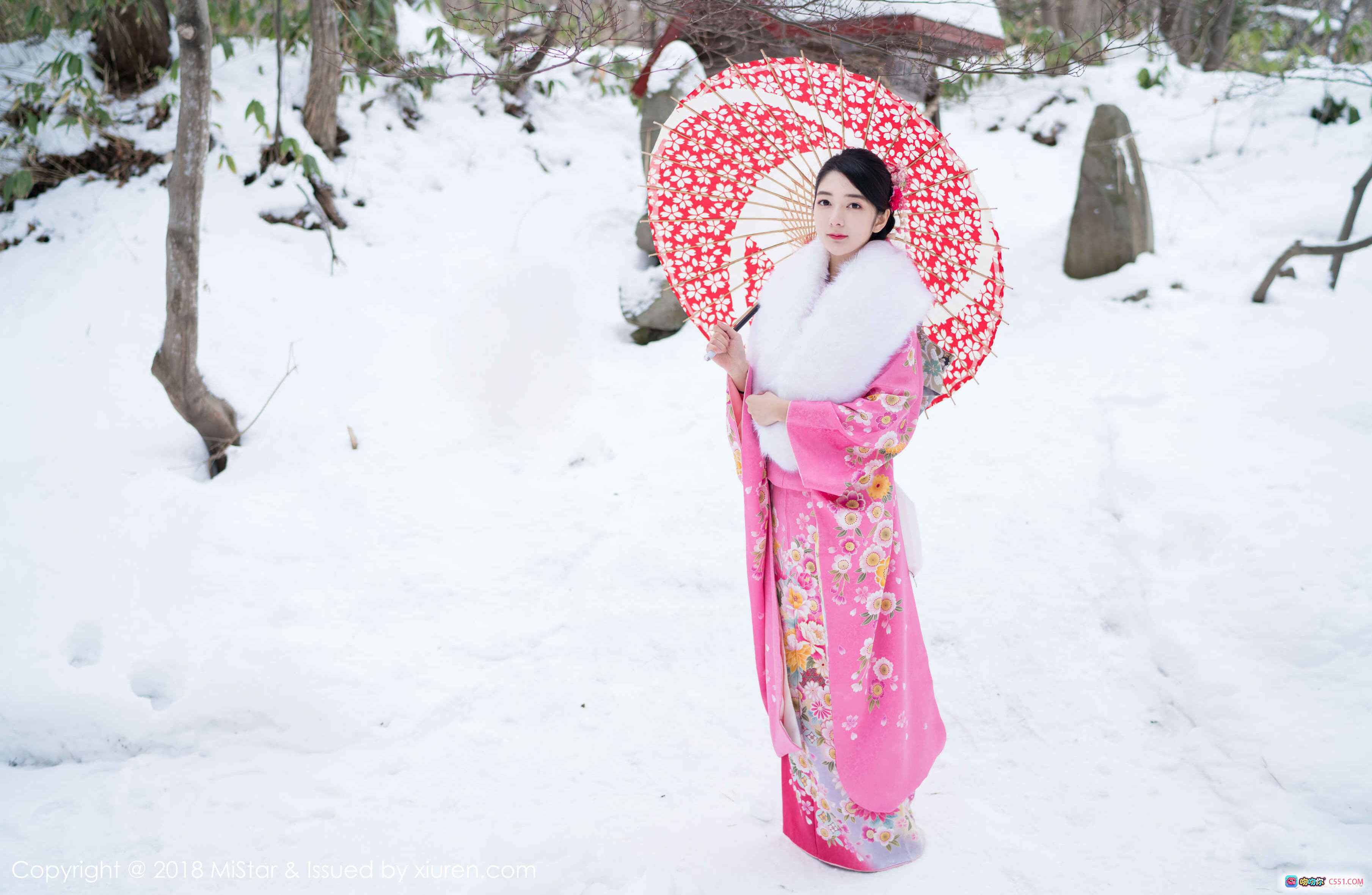 图片[3] - MiStar 2018.02.28 VOL.213 小热巴 日式和风写真 红黑樱花浴衣 美腿坐姿 东方古典美学 柔美气质室内摄影 - 就要吻