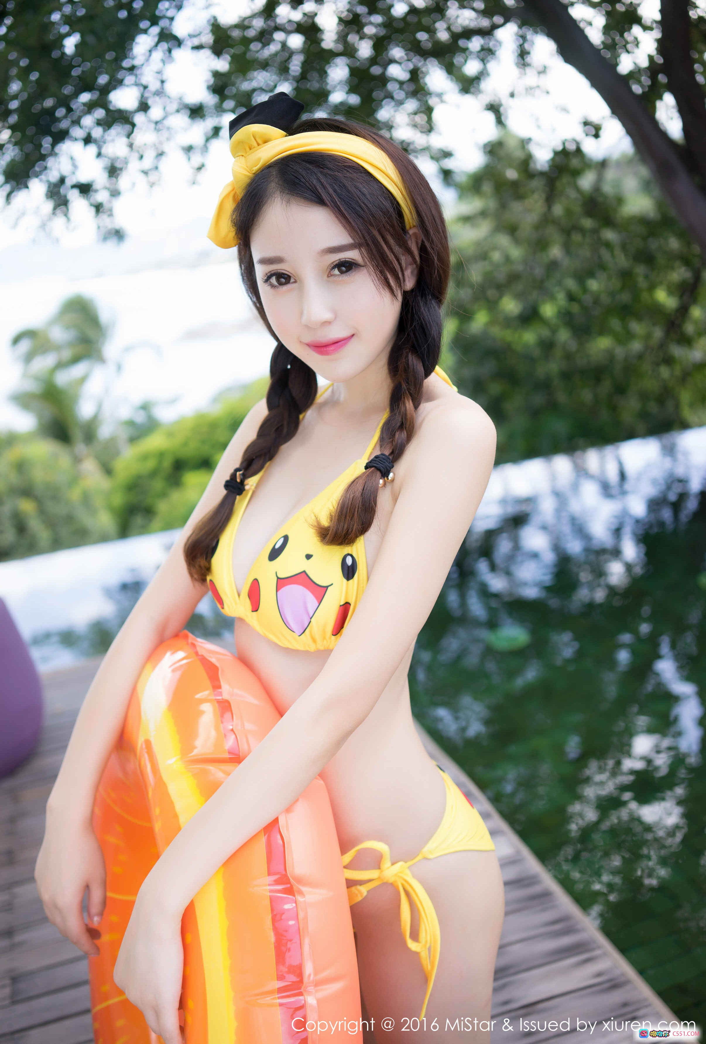 图片[9] - 赵小米Kitty粉色睡衣写真｜双马尾蝴蝶结少女风｜MiStar2016 VOL.120高清美图 - 就要吻